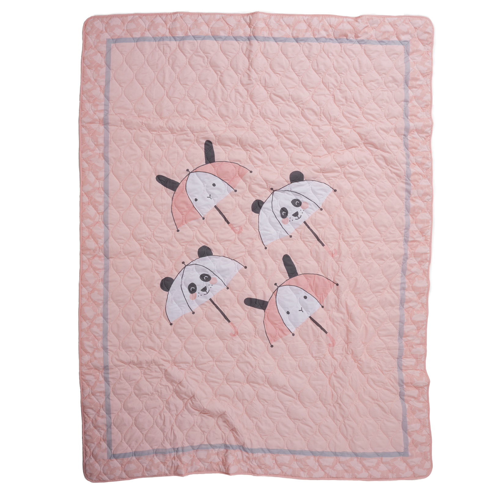 DAS KIDS ΚΟΥΒΕΡΛΙ ΜΟΝΟ 4878 ΓΚΡΙ, ΛΕΥΚΟ, ΡΟΖ