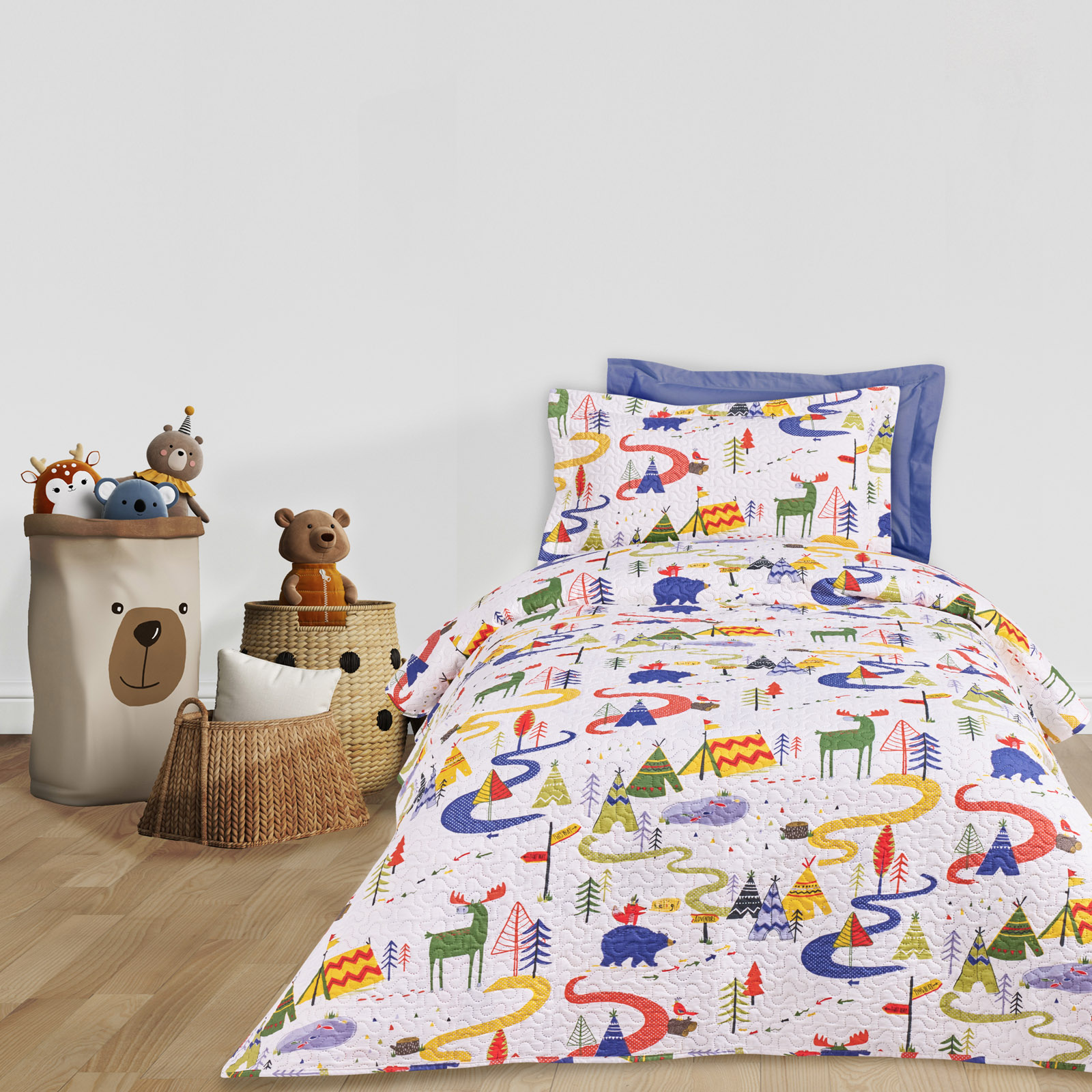 DAS KIDS ΚΟΥΒΕΡΛΙ ΜΟΝΟ 4927 BLUE, GREEN, WHITE