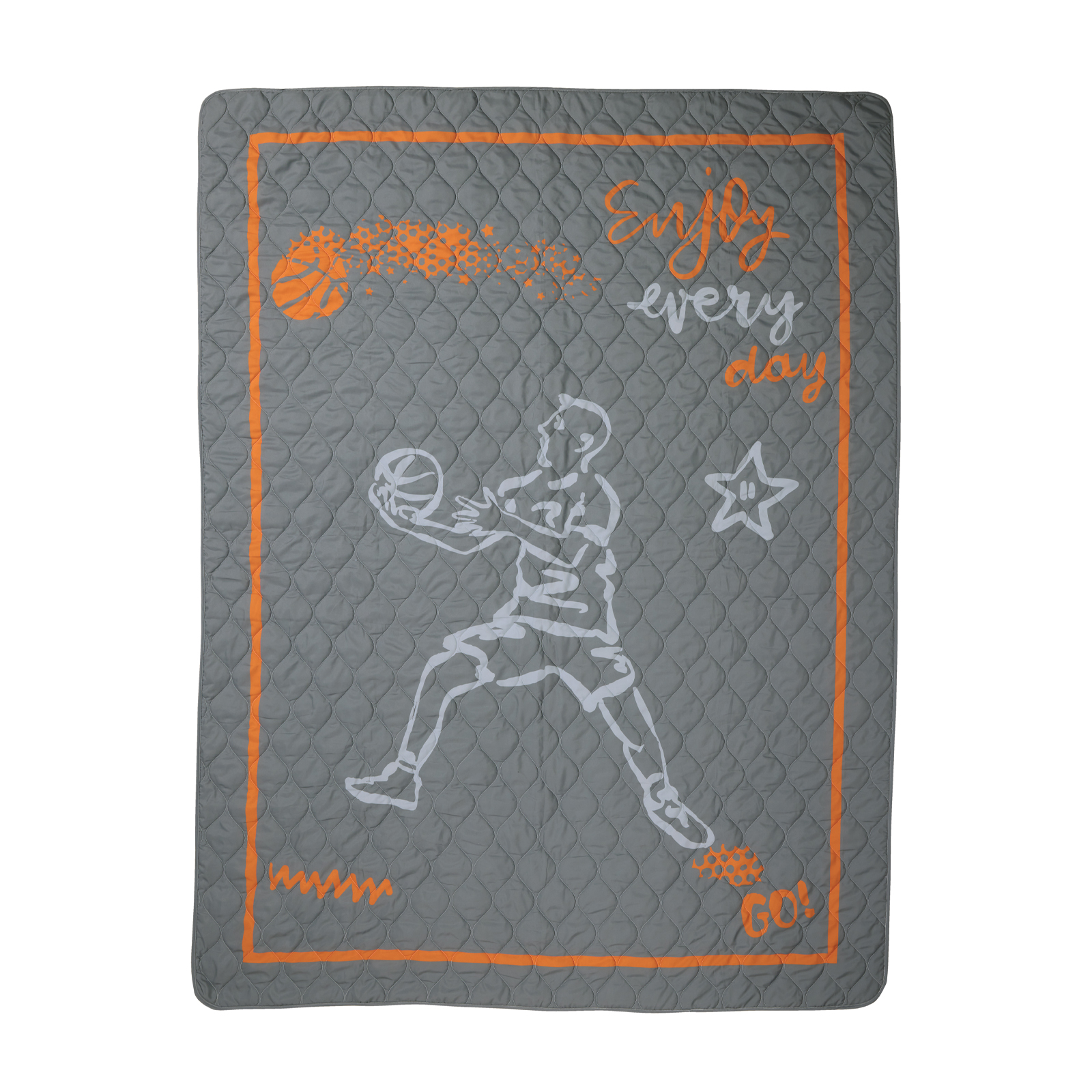 DAS KIDS ΚΟΥΒΕΡΛΙ ΜΟΝΟ 4941 GREY, ORANGE