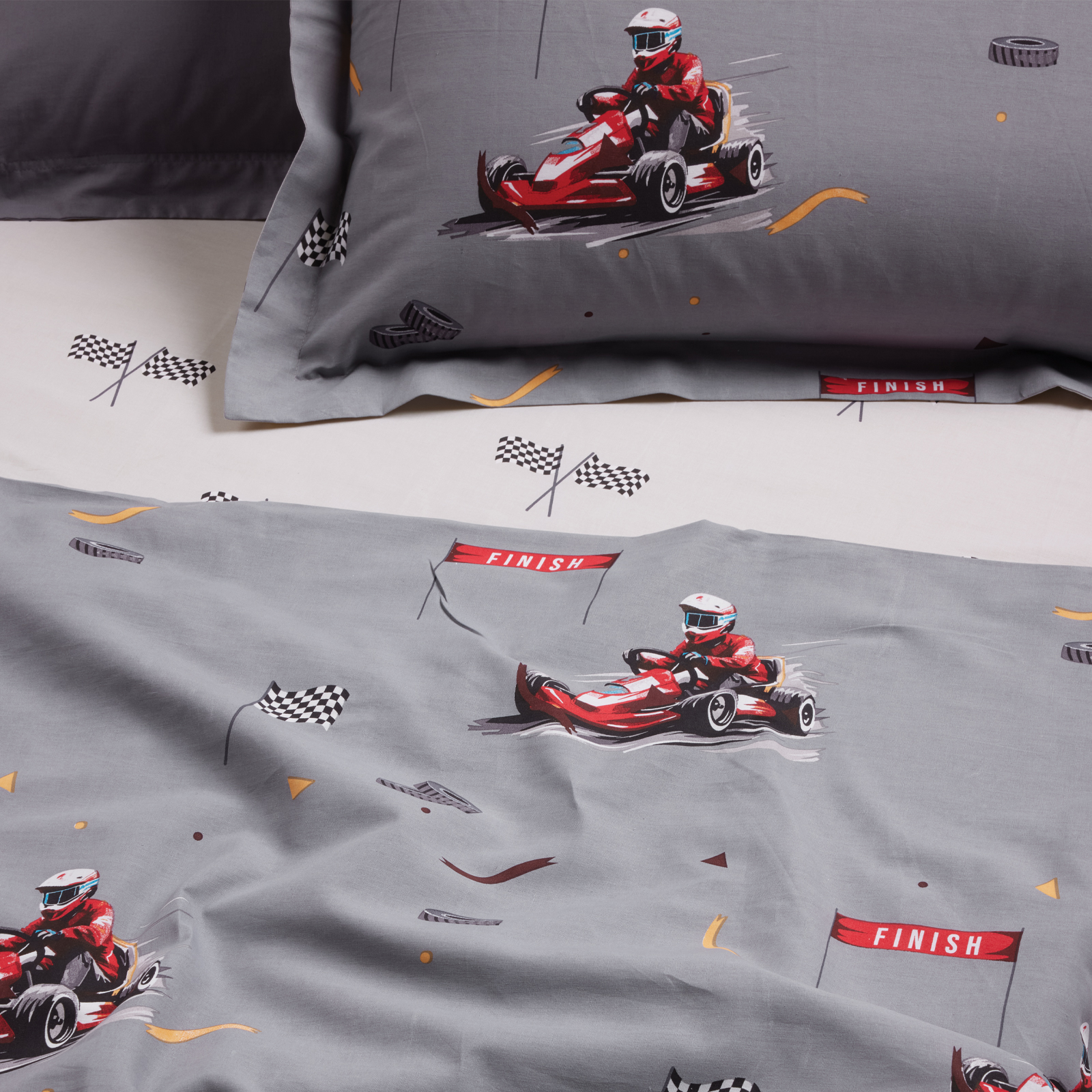 DAS KIDS ΣΕΤ ΠΑΠΛΩΜΑΤΟΘΗΚΗ ΜΟΝΗ 4976 GREY