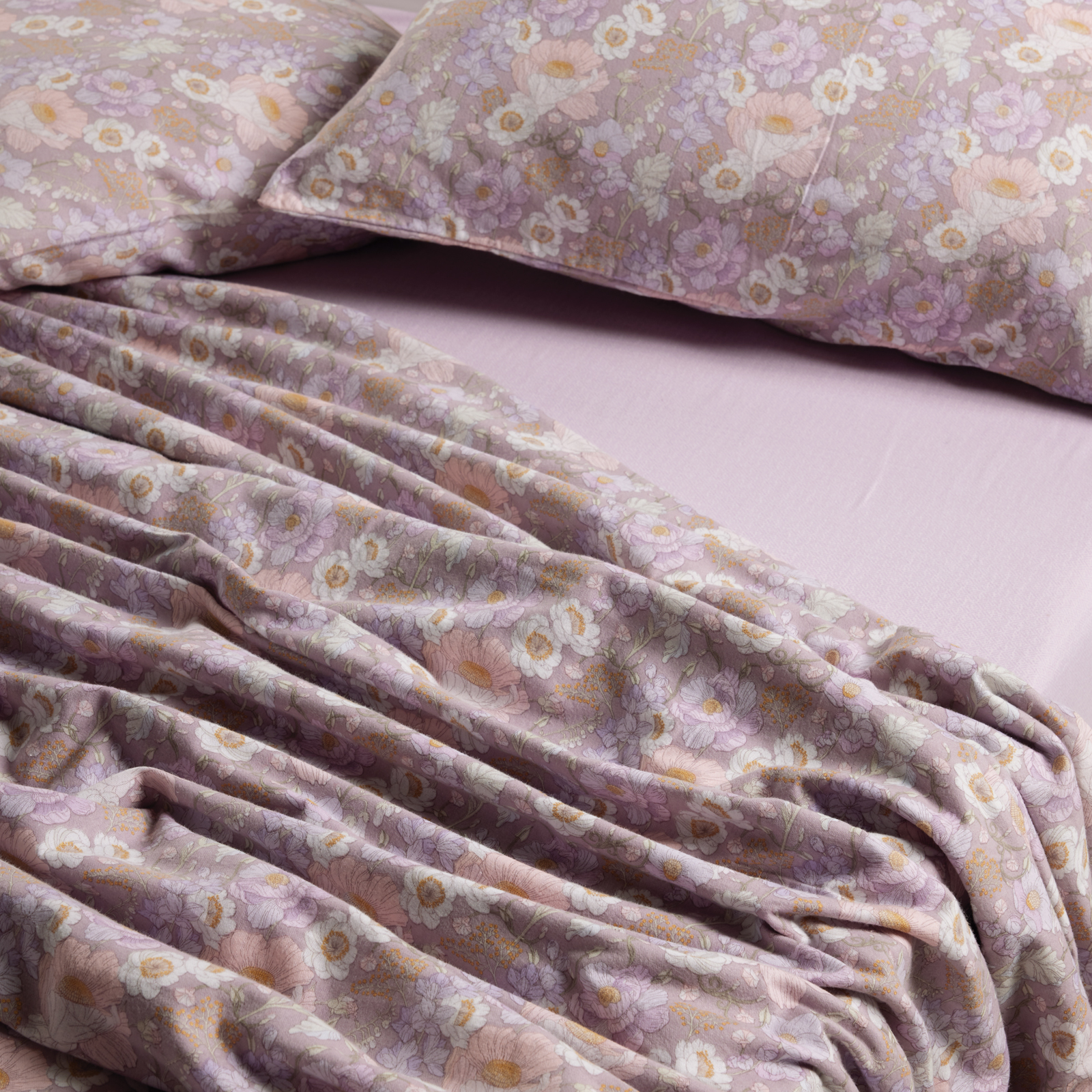 DAS HOME ΣΕΤ ΠΑΠΛΩΜΑΤΟΘΗΚΗ ΜΟΝΗ HAPPY FLANNEL 9682 GREY, LILAC