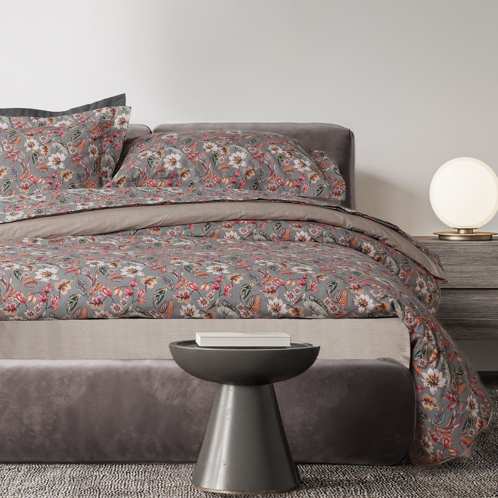 DAS HOME ΣΕΤ ΠΑΠΛΩΜΑΤΟΘΗΚΗ ΥΠΕΡΔΙΠΛΗ DAILY 3176 GREY, PINK