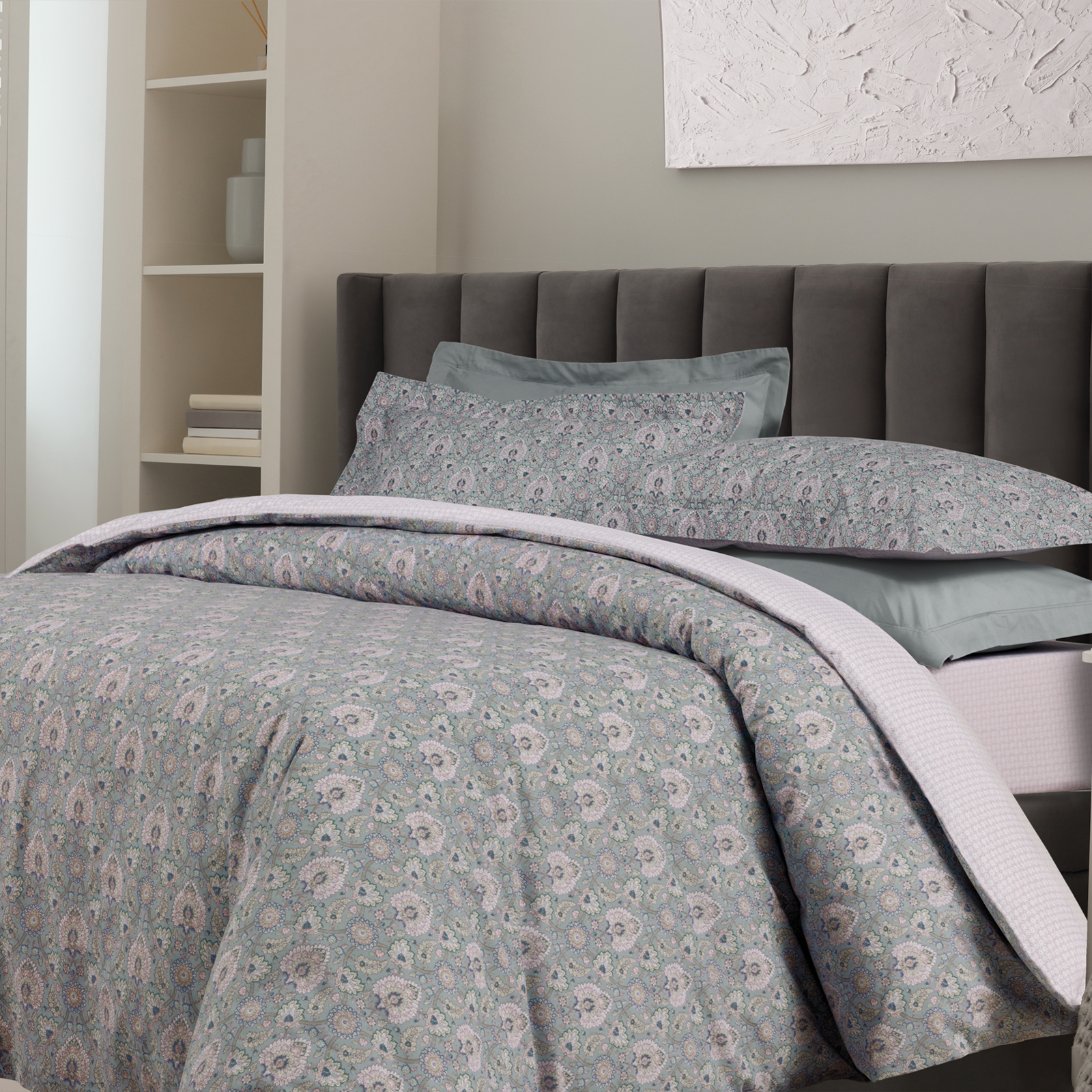 DAS HOME ΣΕΤ ΠΑΠΛΩΜΑΤΟΘΗΚΗ ΥΠΕΡΔΙΠΛΗ CASUAL 5457 MULTICOLOR