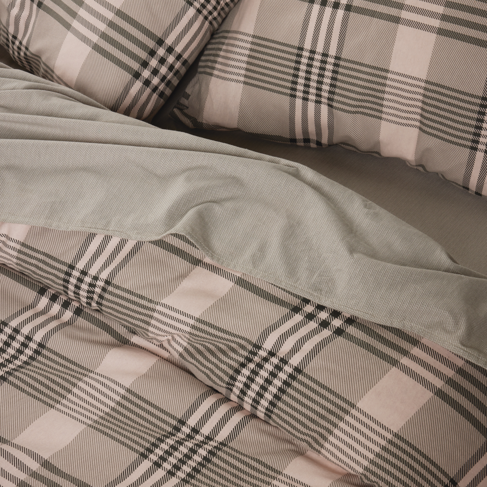 DAS HOME ΣΕΤ ΠΑΠΛΩΜΑΤΟΘΗΚΗ ΥΠΕΡΔΙΠΛΗ HAPPY FLANNEL 9679 BEIGE, OLIVE