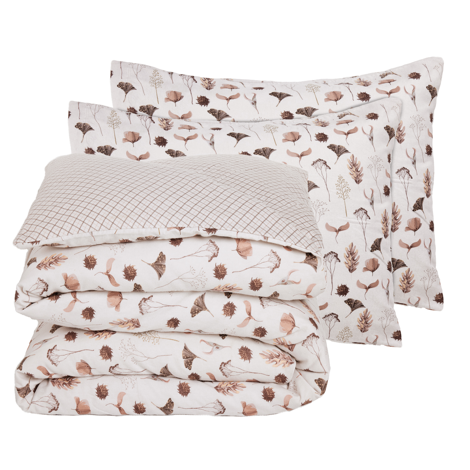DAS HOME ΣΕΤ ΠΑΠΛΩΜΑΤΟΘΗΚΗ ΥΠΕΡΔΙΠΛΗ HAPPY FLANNEL 9681 BEIGE, BROWN