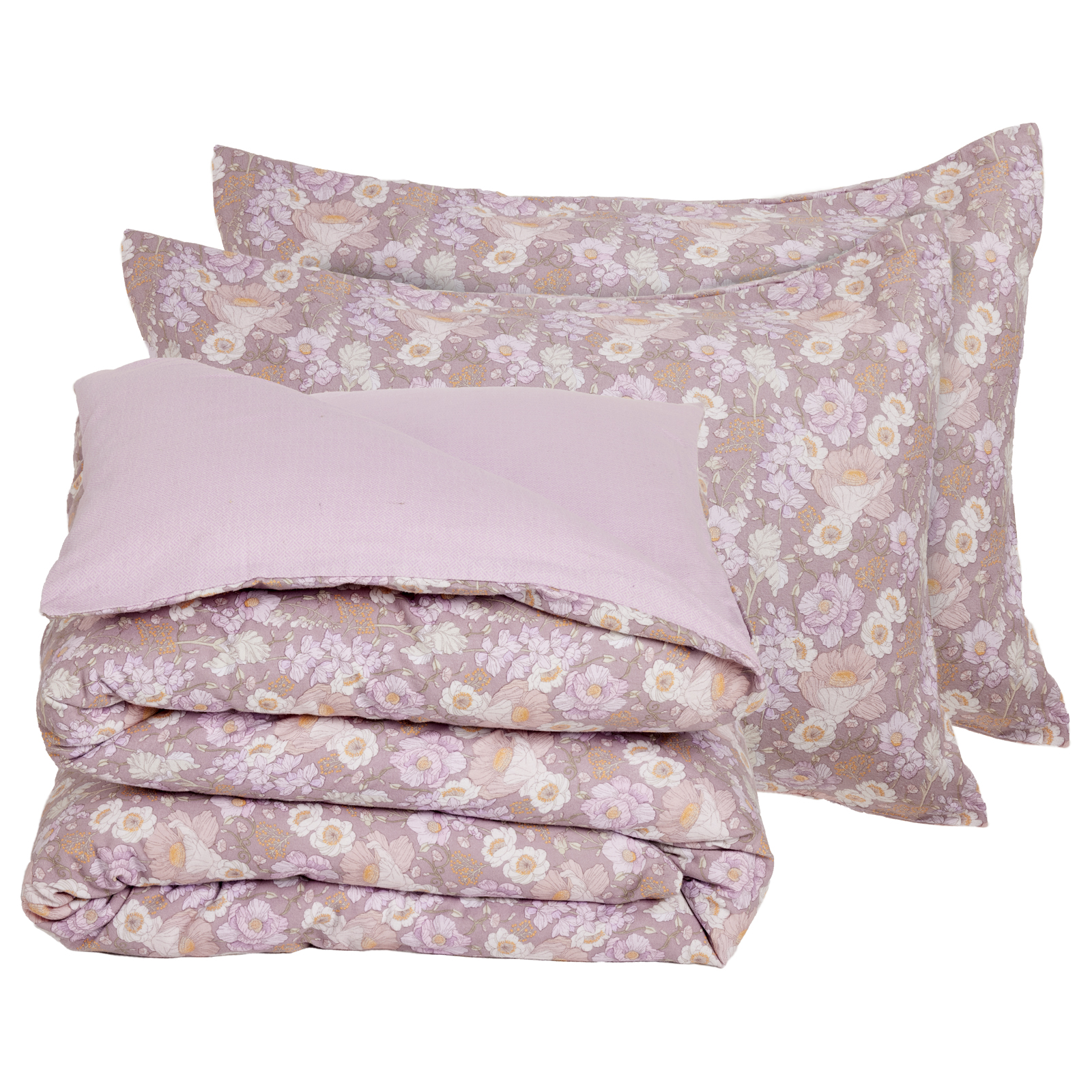 DAS HOME ΣΕΤ ΠΑΠΛΩΜΑΤΟΘΗΚΗ ΥΠΕΡΔΙΠΛΗ HAPPY FLANNEL 9682 GREY, LILAC