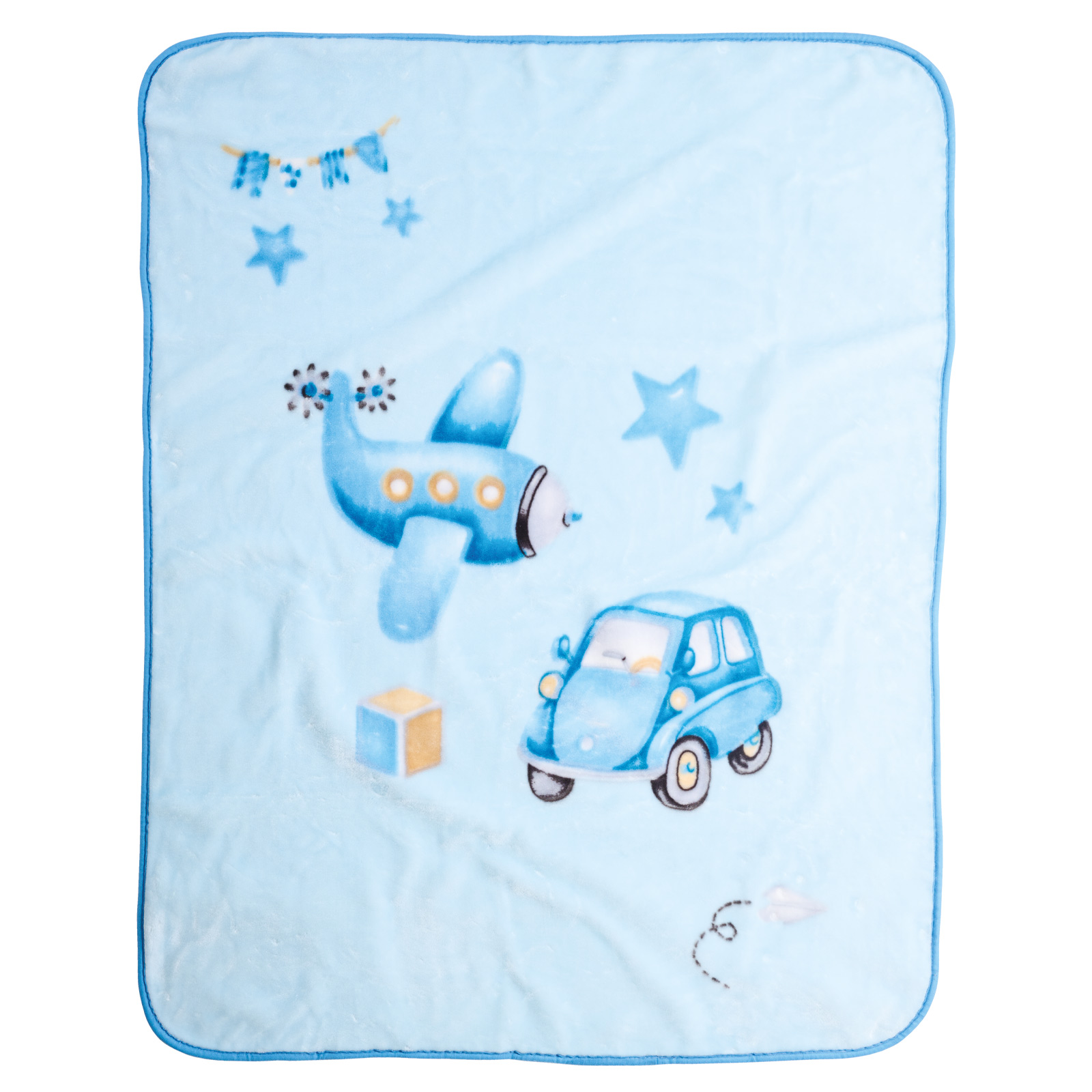 DAS BABY ΚΟΥΒΕΡΤΑ VELOUR 110X140 RELAX 4918 BLUE