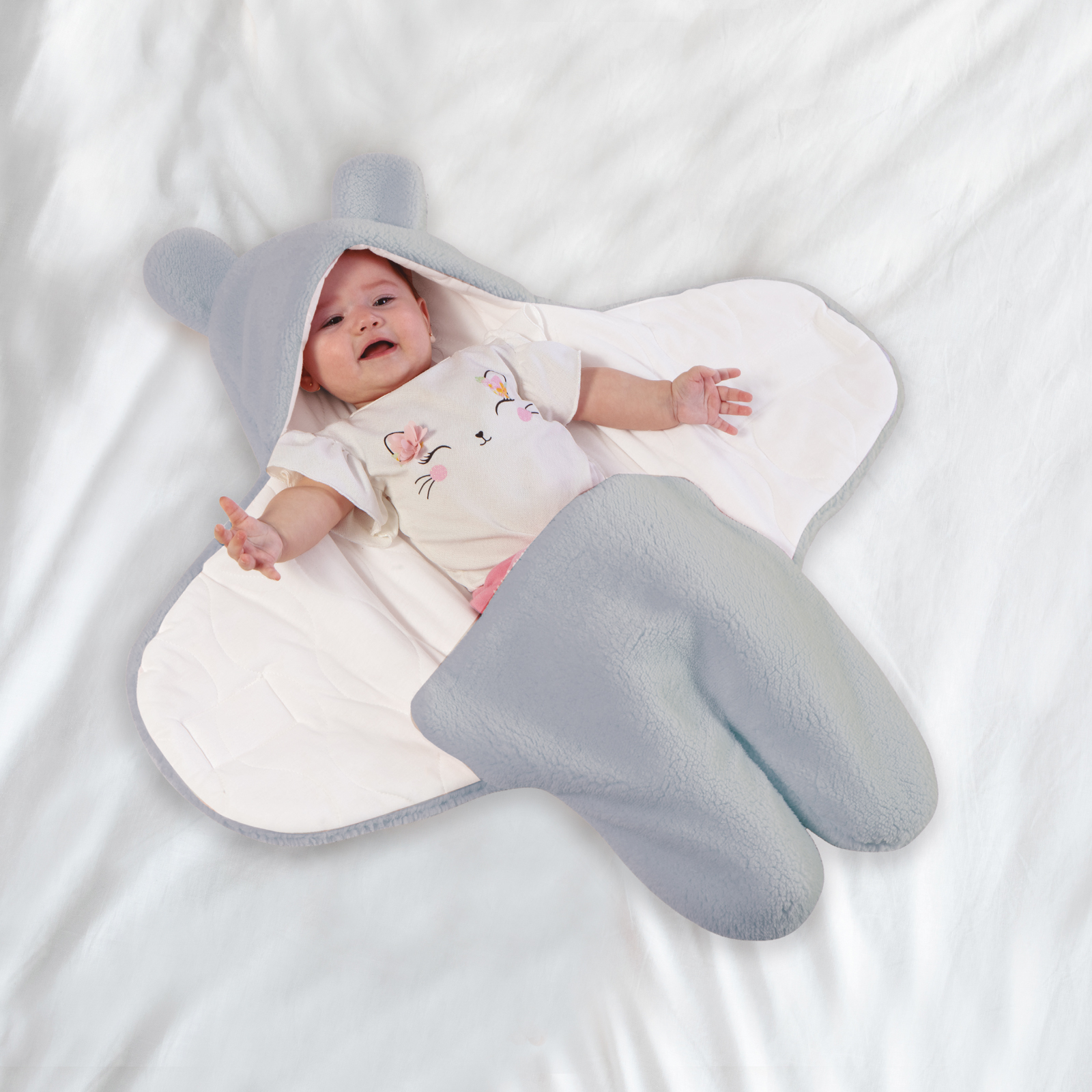 DAS BABY ΥΠΝΟΣΑΚΟΣ FLEECE 80X85 RELAX 4911 GREY