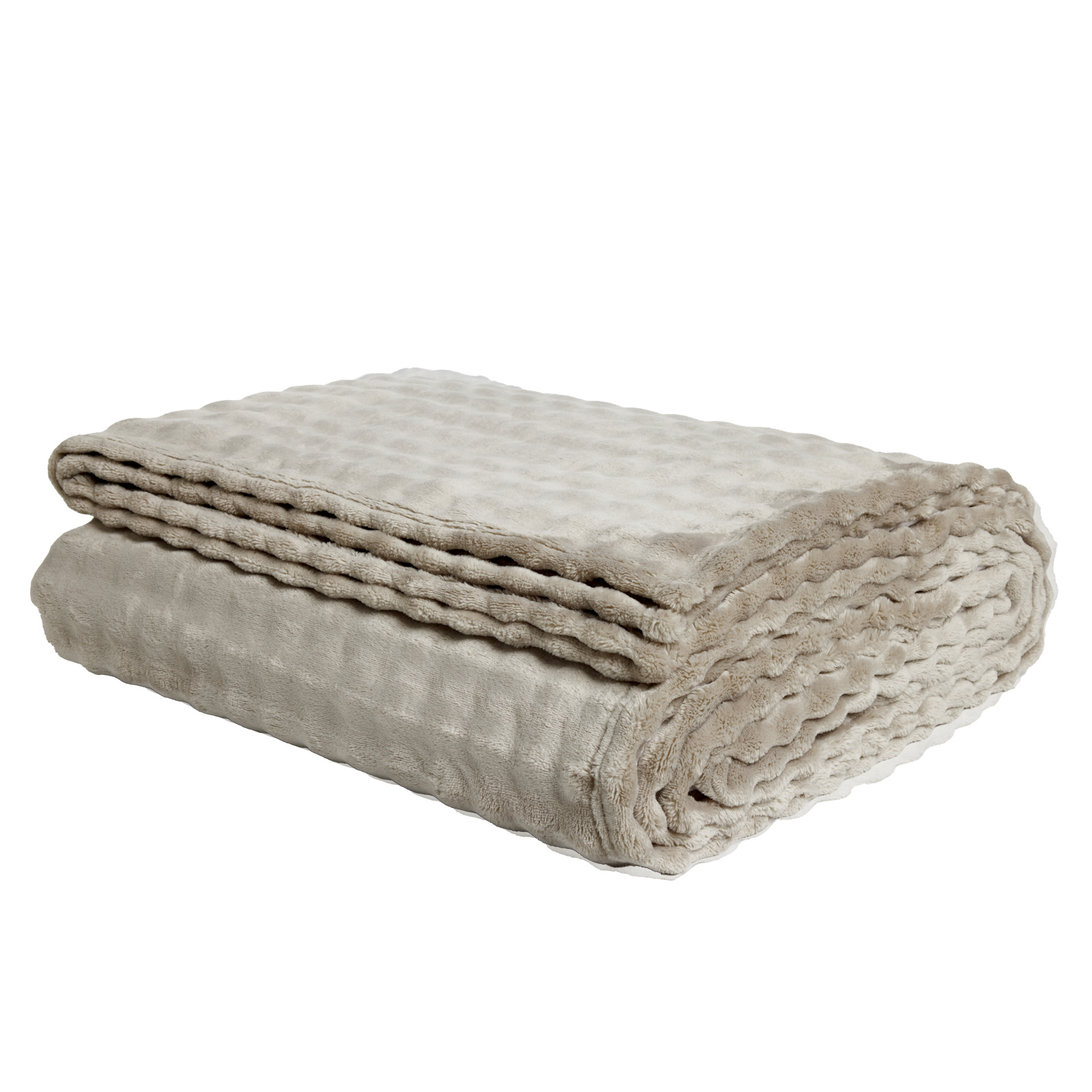 DAS HOME ΚΟΥΒΕΡΤΑ BUBBLE FLEECE 220Χ240 1370 TAUPE
