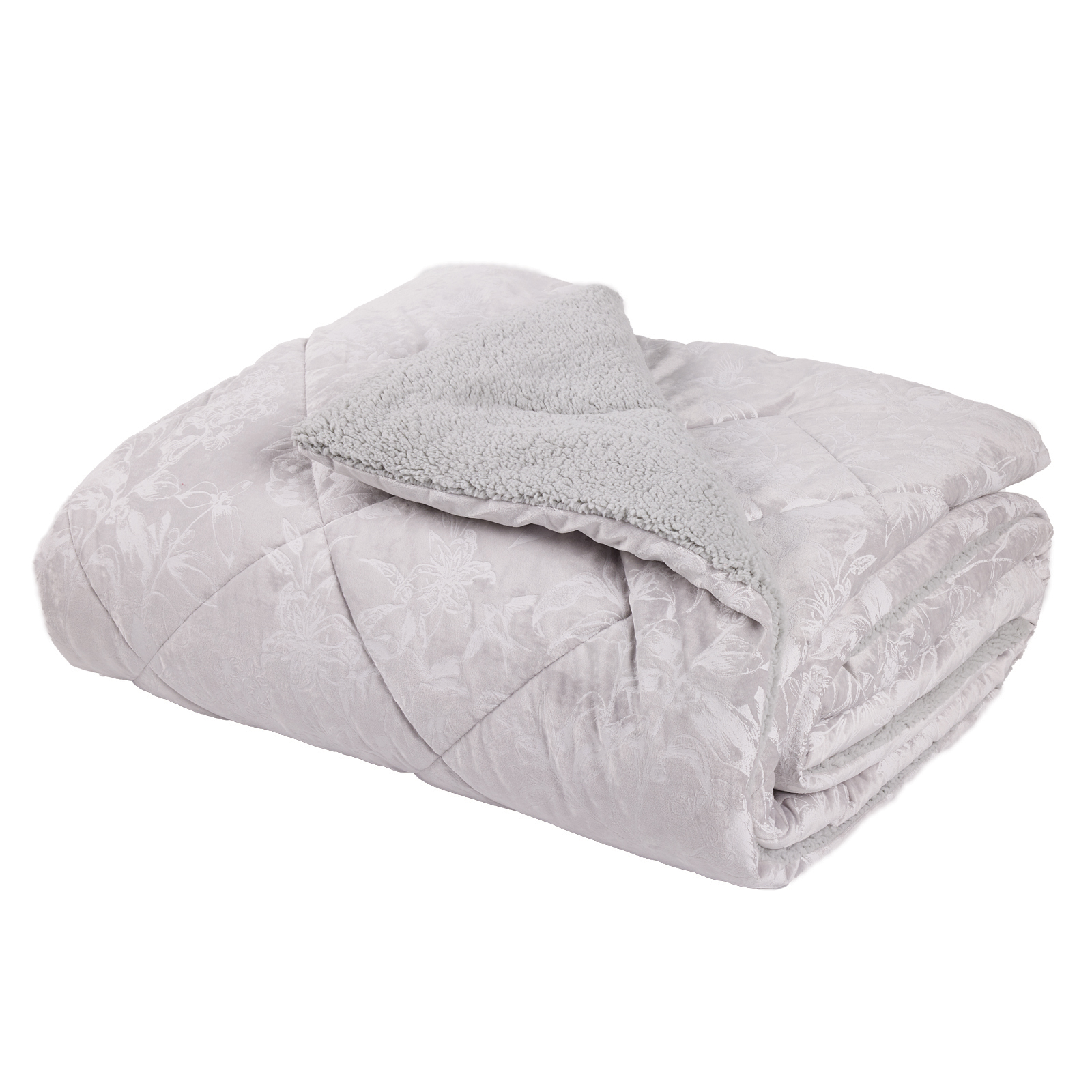 DAS HOME VELVET ΚΟΥΒΕΡΤΟΠΑΠΛΩΜΑ SHERPA ΜΟΝΟ 1376 GREY