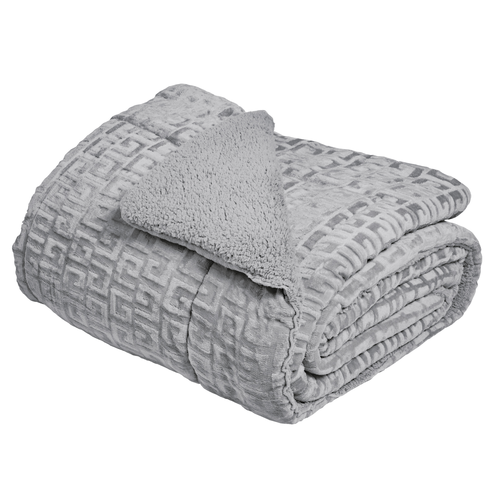 DAS HOME ΚΟΥΒΕΡΤΟΠΑΠΛΩΜΑ SHERPA ΥΠΕΡΔΙΠΛΟ 1392 GREY