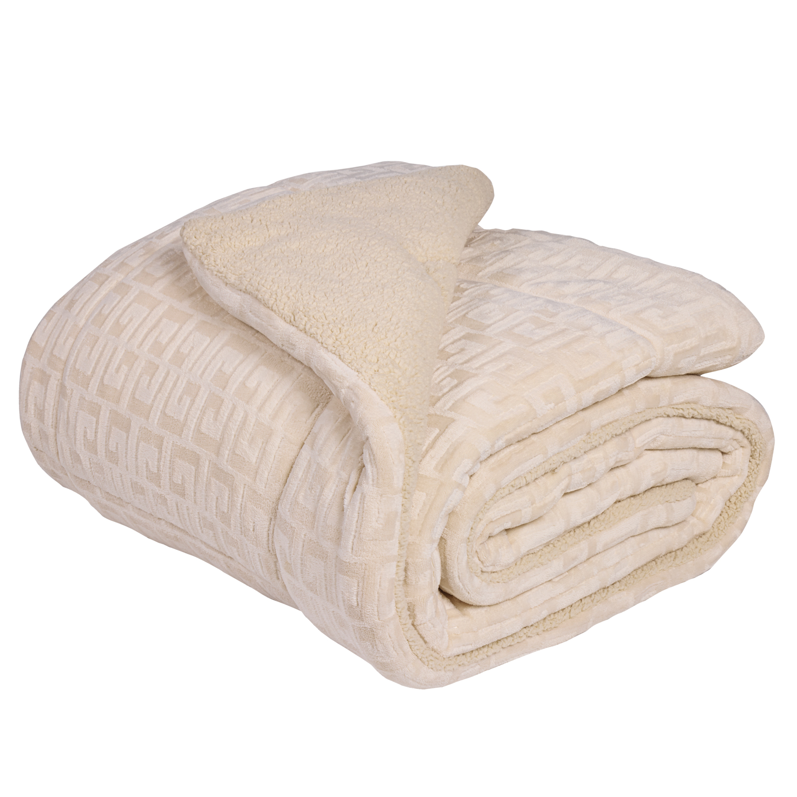 DAS HOME ΚΟΥΒΕΡΤΟΠΑΠΛΩΜΑ SHERPA ΥΠΕΡΔΙΠΛΟ 1394 BEIGE