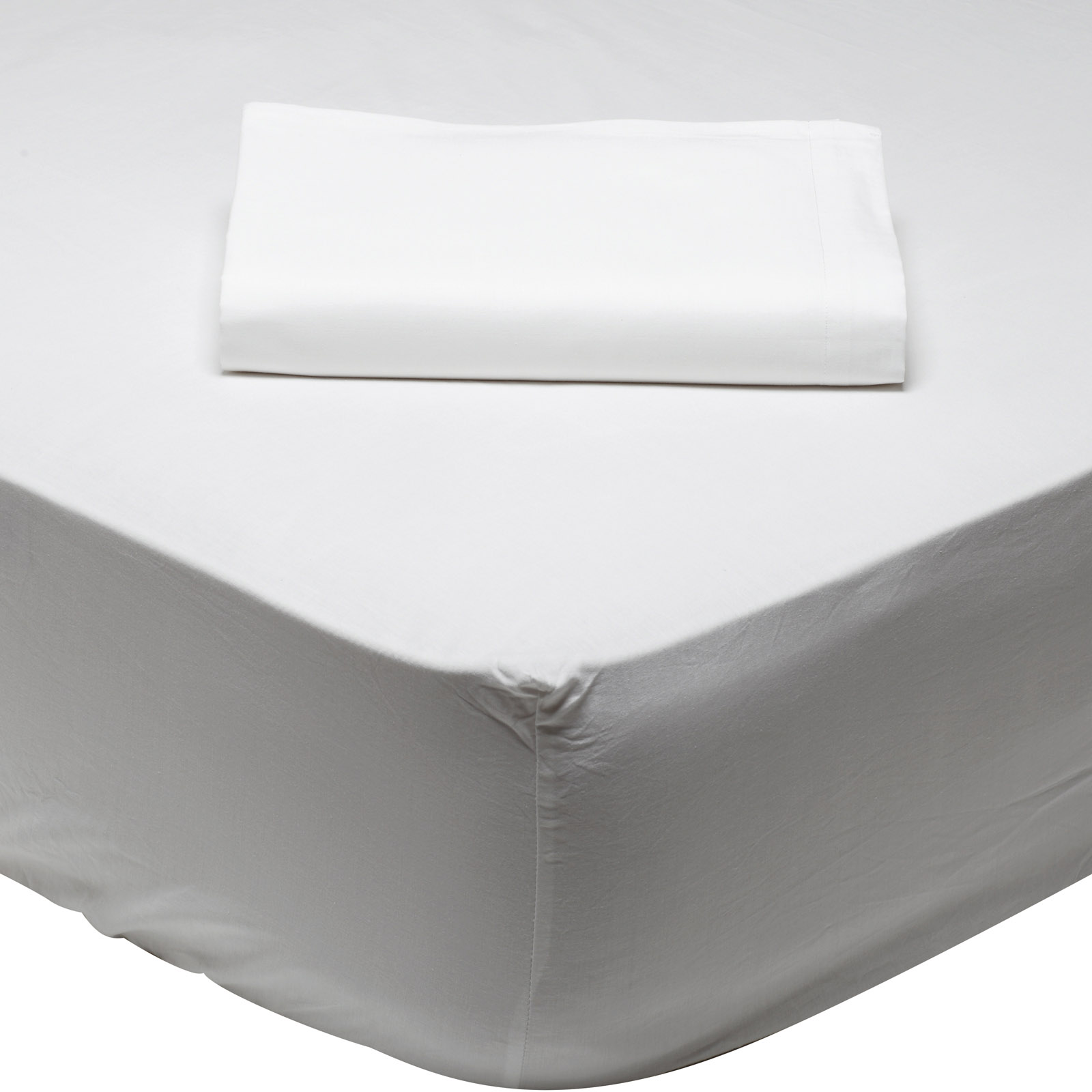 Σεντόνι Μεμονωμένο Ημίδιπλο Με Λάστιχο 120x200+35 Das Home 1001 Λευκό