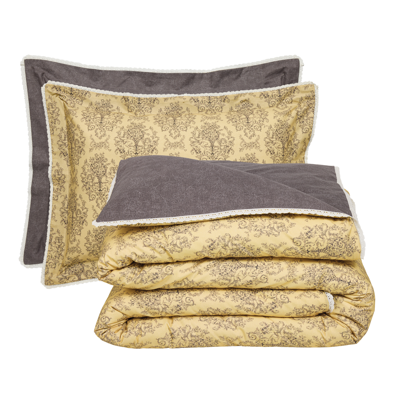DAS HOME ΣΕΝΤΟΝΙΑ ΣΕΤ KING PRESTIGE 1730 BLACK, YELLOW
