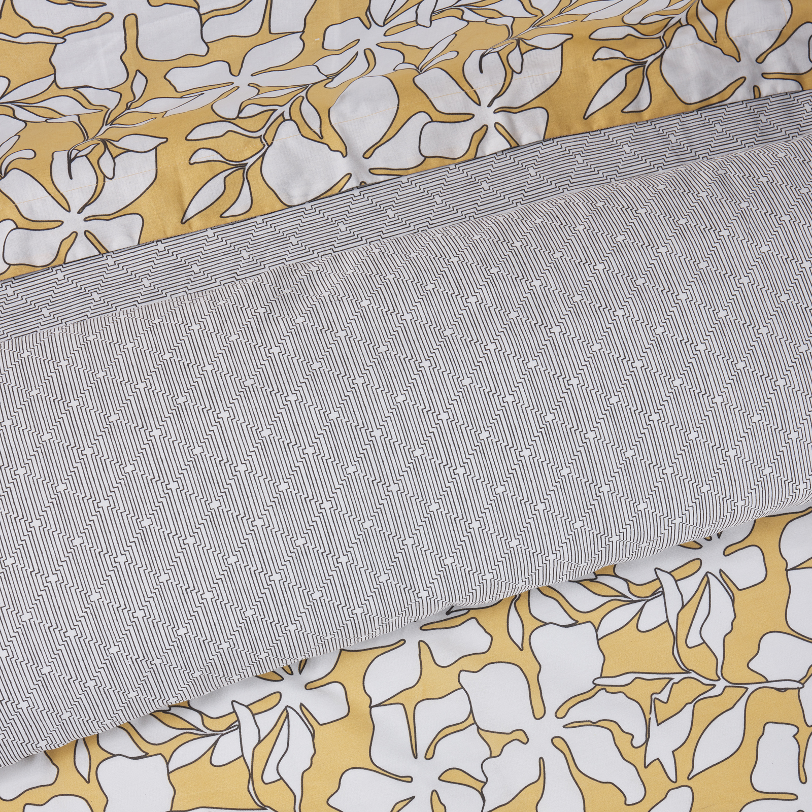 DAS HOME ΣΕΤ ΣΕΝΤΟΝΙΑ ΜΟΝΑ ΜΕ ΛΑΣΤΙΧΟ CASUAL 5432 OCHRE, WHITE