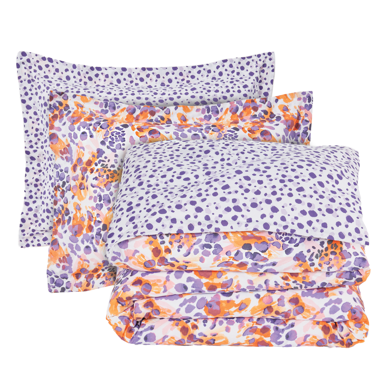 DAS HOME ΣΕΤ ΣΕΝΤΟΝΙΑ ΥΠΕΡΔΙΠΛΑ ΜΕ ΛΑΣΤΙΧΟ CASUAL 5430 ORANGE, PURPLE
