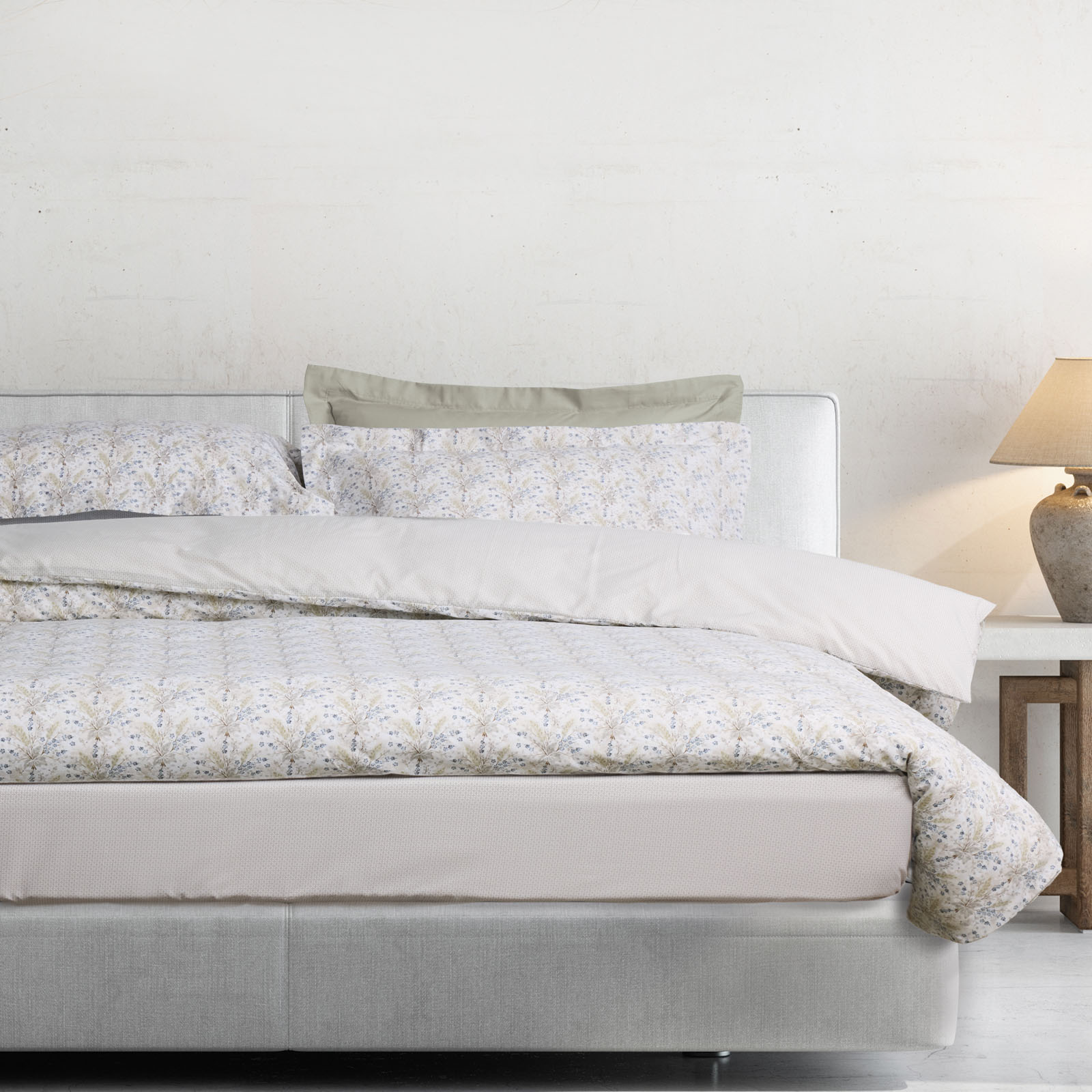 DAS HOME ΣΕΤ ΣΕΝΤΟΝΙΑ ΥΠΕΡΔΙΠΛΑ ΜΕ ΛΑΣΤΙΧΟ CASUAL 5440 BLUE, TAUPE