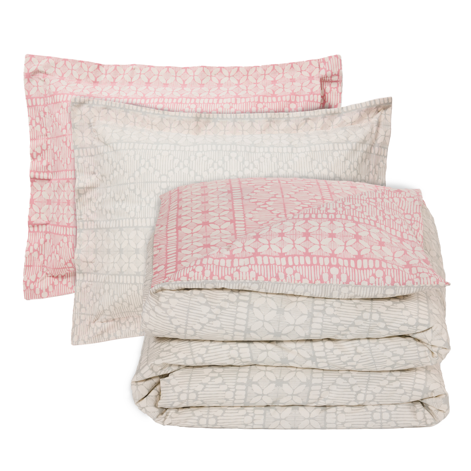 DAS HOME ΣΕΤ ΣΕΝΤΟΝΙΑ ΜΟΝΑ HAPPY 9674 GREY, ROSE