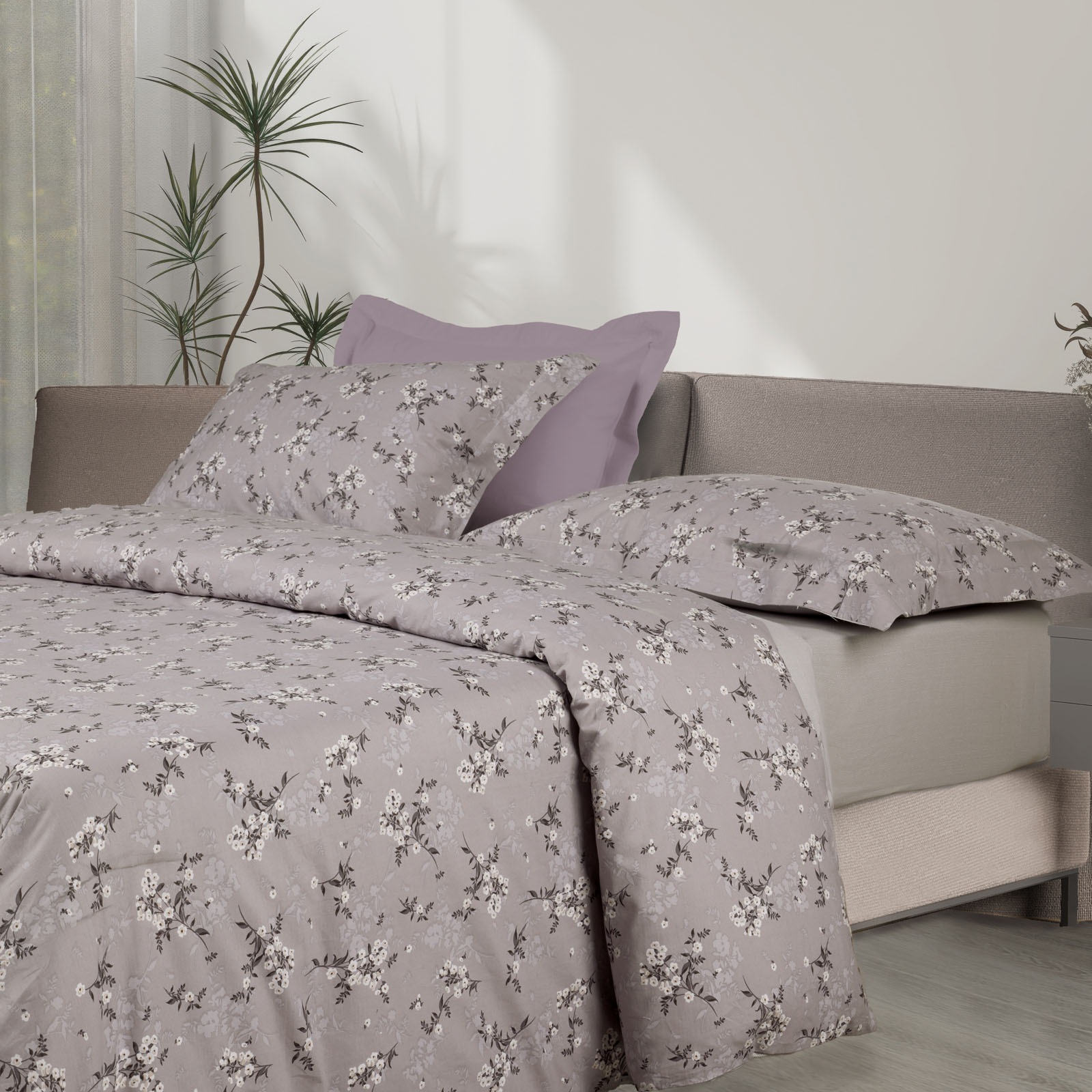 DAS HOME ΣΕΤ ΣΕΝΤΟΝΙΑ ΥΠΕΡΔΙΠΛΑ HAPPY 9684 GREY, TAUPE