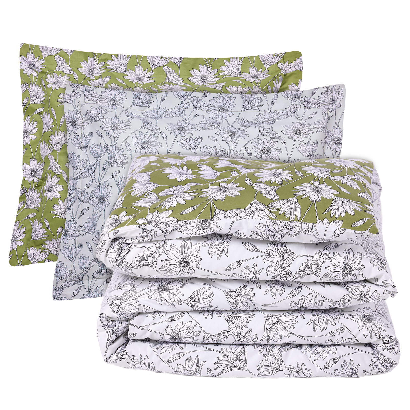 DAS HOME ΣΕΤ ΣΕΝΤΟΝΙΑ KING HAPPY 9670 IVORY, OLIVE