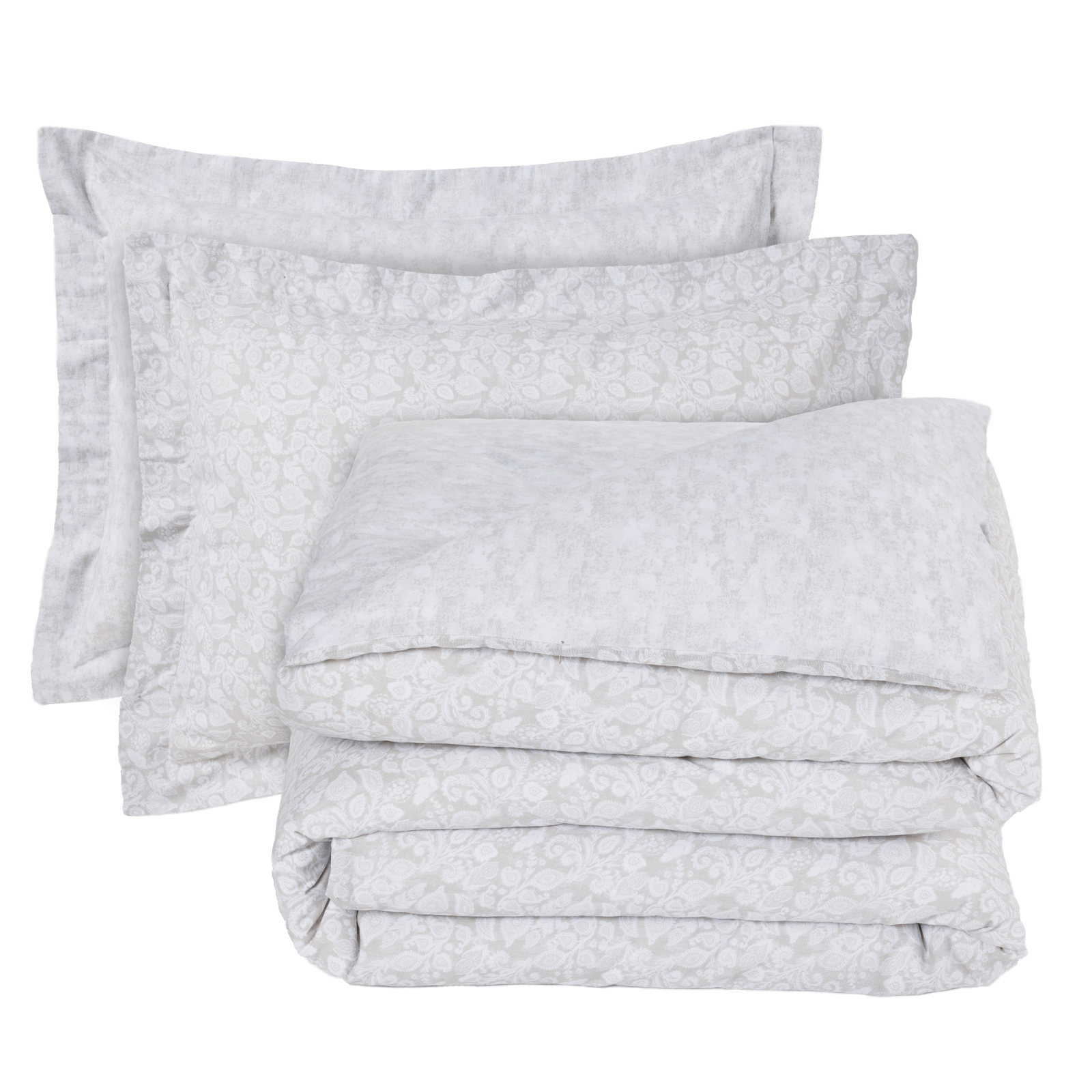 DAS HOME ΣΕΤ ΣΕΝΤΟΝΙΑ KING HAPPY 9678 TAUPE, WHITE