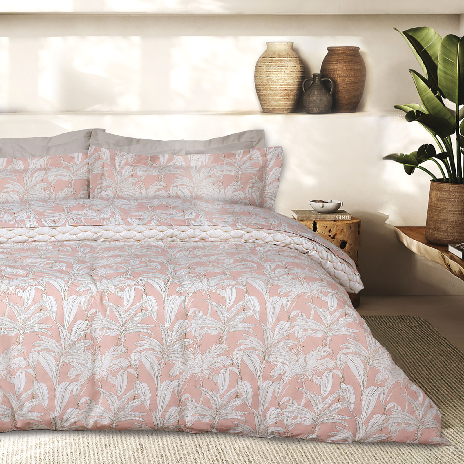 DAS HOME ΣΕΤ ΣΕΝΤΟΝΙΑ ΥΠΕΡΔΙΠΛΑ DAILY 3171 PINK, WHITE