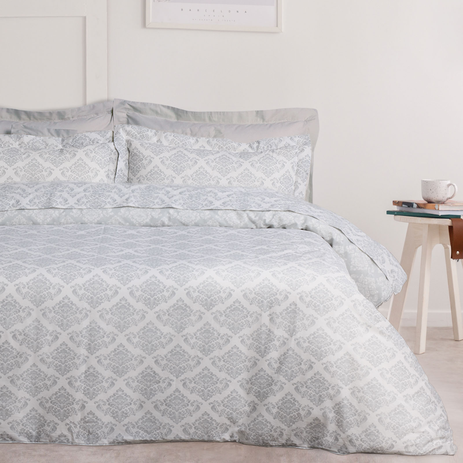 DAS HOME ΣΕΤ ΣΕΝΤΟΝΙΑ ΥΠΕΡΔΙΠΛΑ DAILY 3182 ECRU, GREY