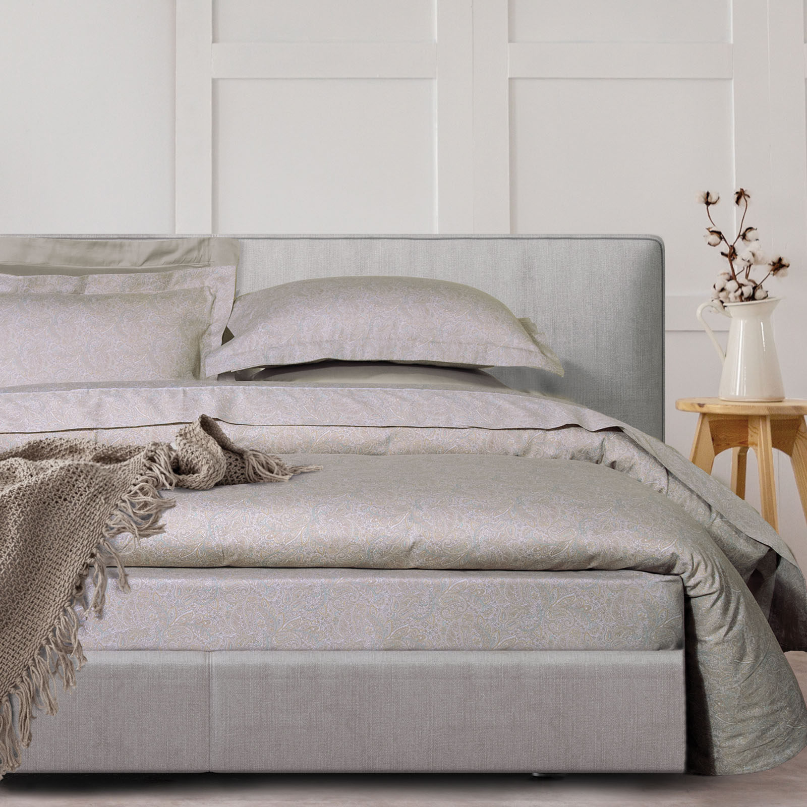 DAS HOME ΣΕΝΤΟΝΙΑ ΣΕΤ ΥΠΕΡΔΙΠΛΑ PRESTIGE 1719 ECRU, NUDE, OLIVE
