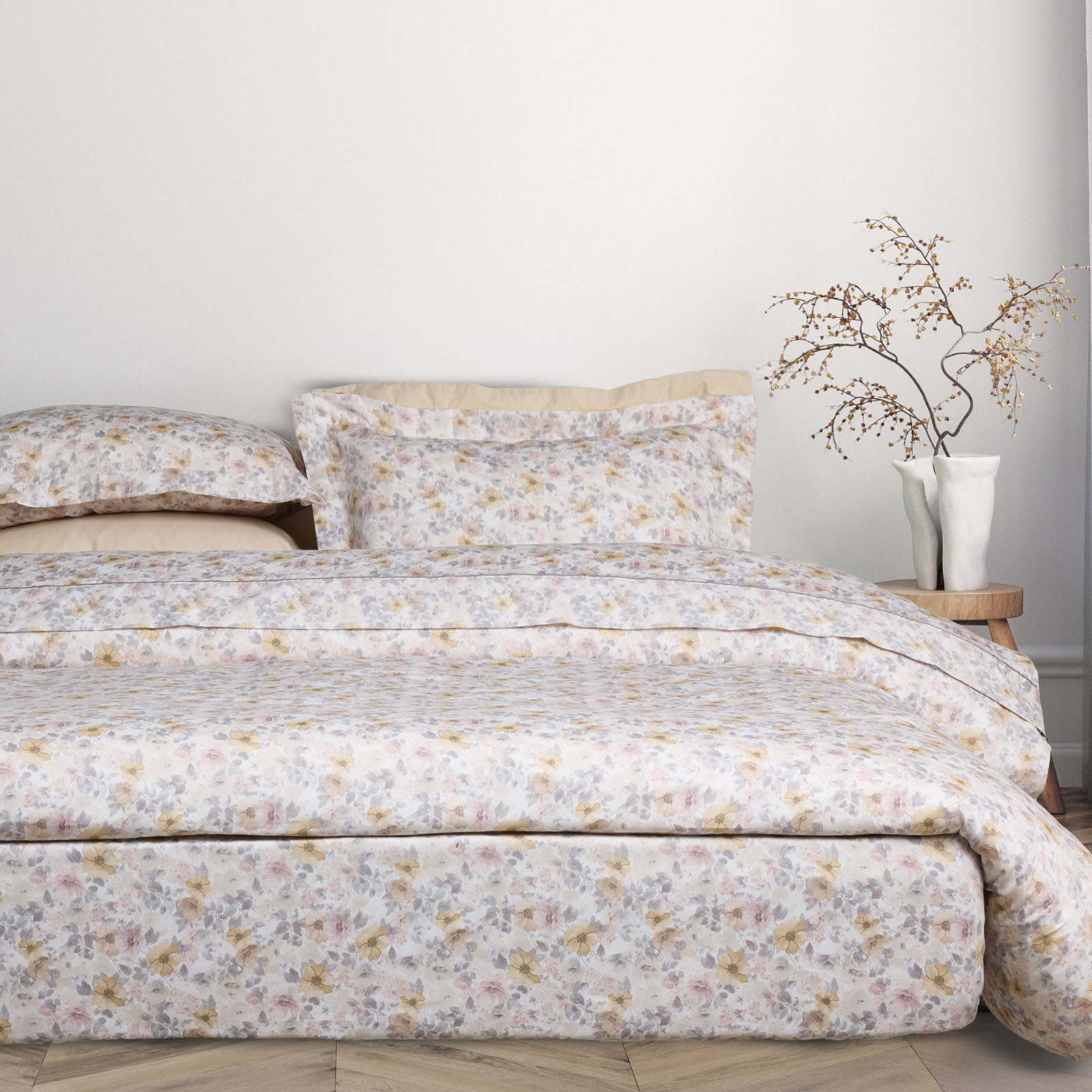 DAS HOME ΣΕΝΤΟΝΙΑ ΣΕΤ ΥΠΕΡΔΙΠΛΑ PRESTIGE 1720 ECRU, GREY, NUDE, OCHRE