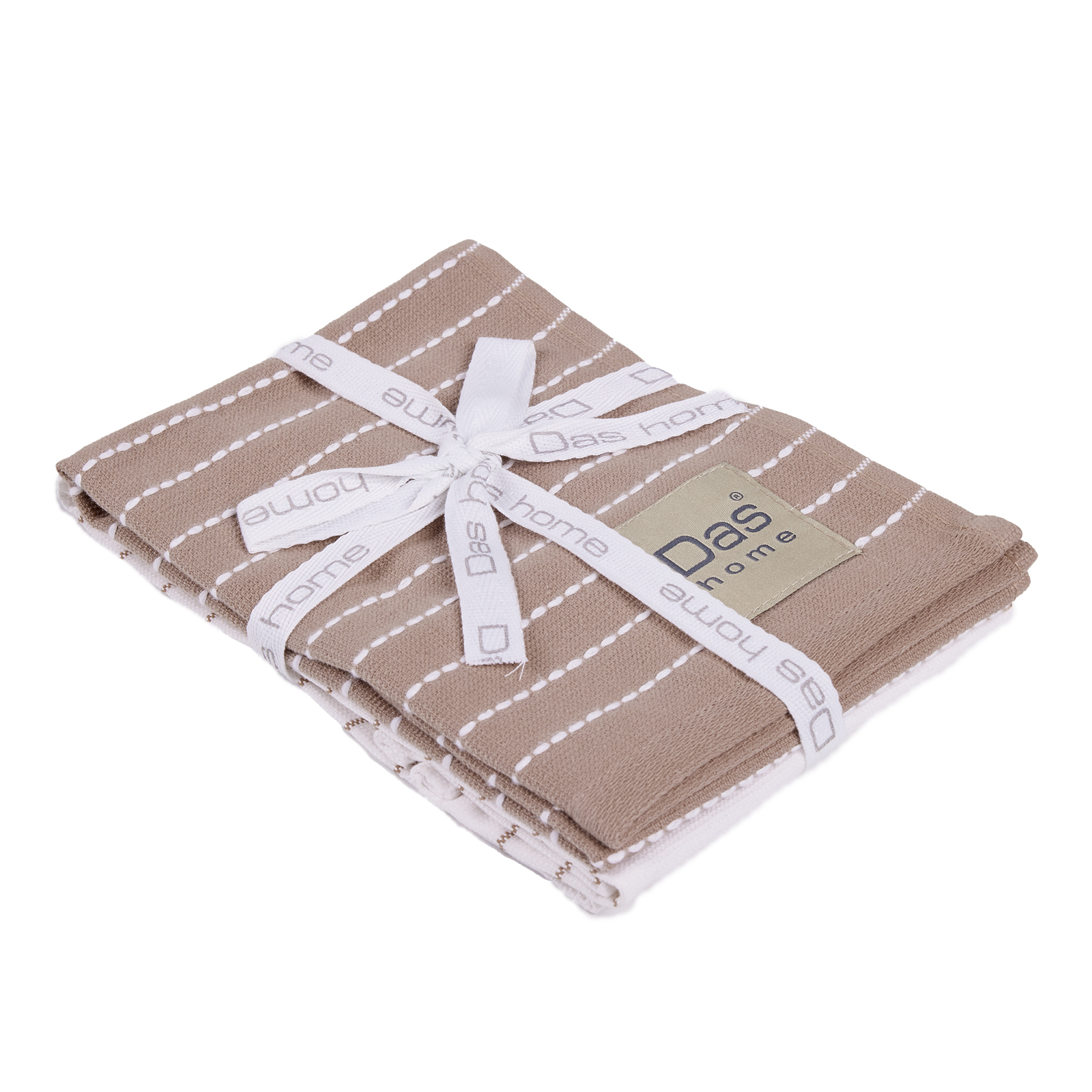 DAS HOME ΣΕΤ ΠΟΤΗΡΟΠΑΝΑ 2ΤΜΧ 30Χ50 0825 TAUPE, WHITE