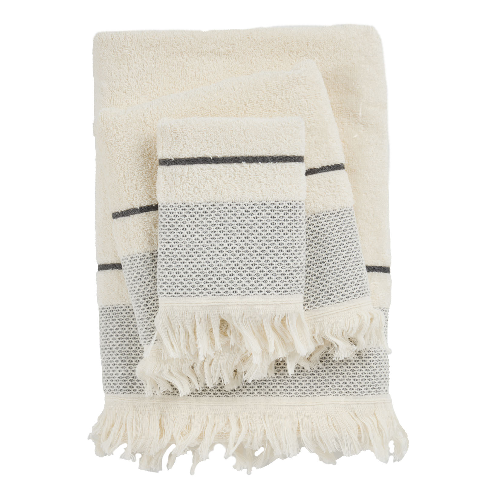 DAS HOME ΣΕΤ ΠΕΤΣΕΤΕΣ 3ΤΕΜΑΧΙΩΝ BEST 0840 IVORY