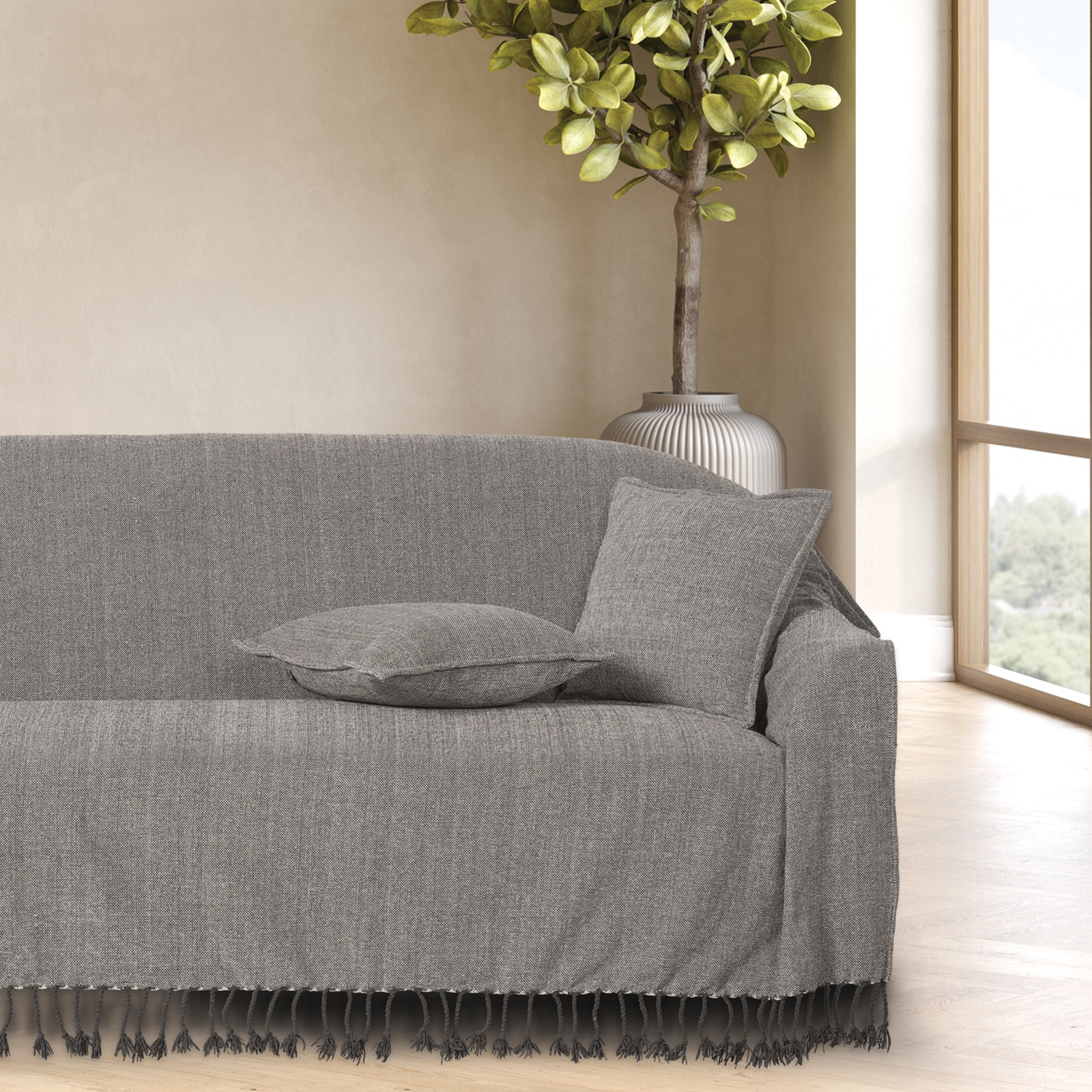 DAS HOME ΜΑΞΙΛΑΡΙ ΦΙΓΟΥΡΑΣ 40Χ40 0275 DARK GREY