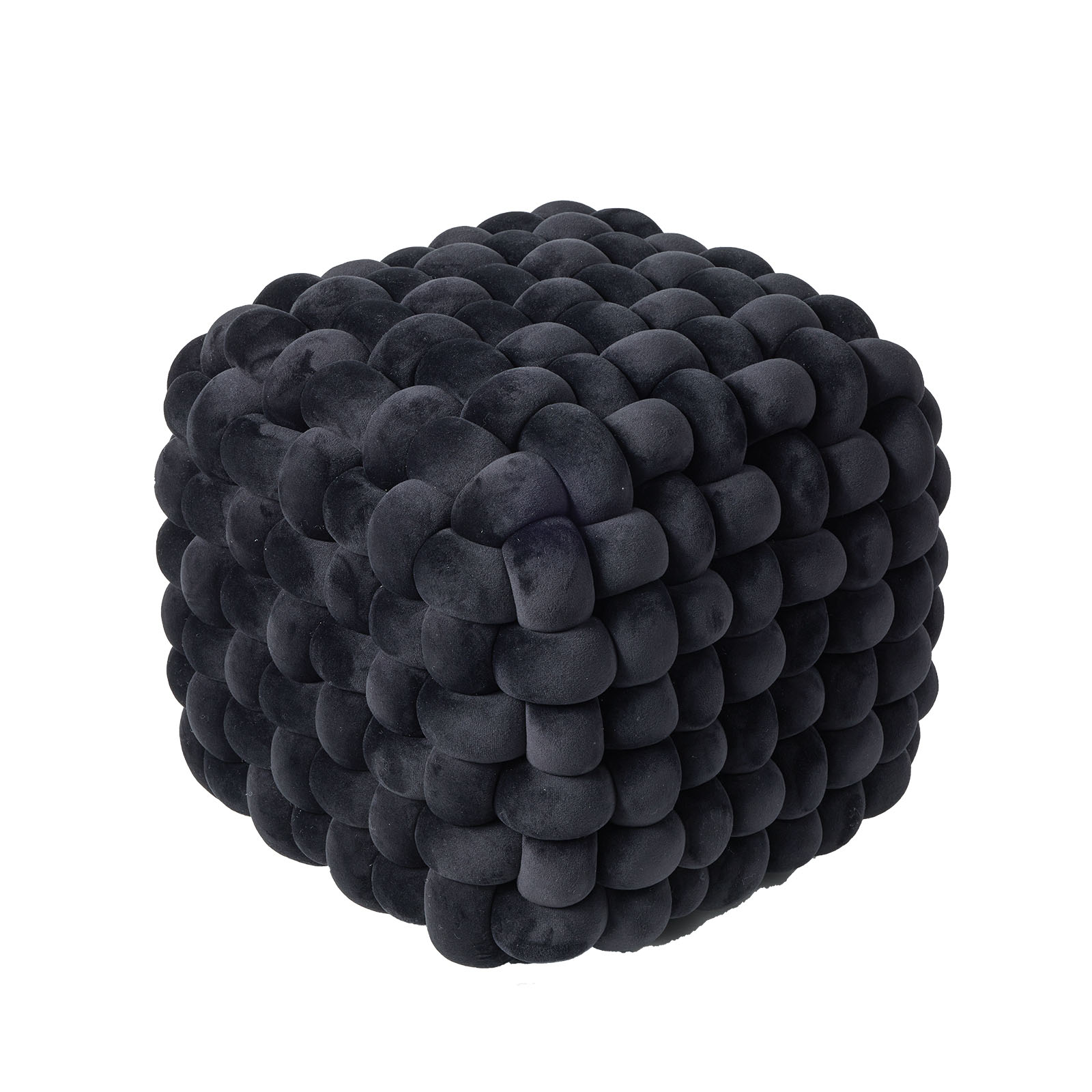 DAS HOME ΔΙΑΚΟΣΜΗΤΙΚΟ ΠΟΥΦ 43Χ43Χ40 2271 BLACK