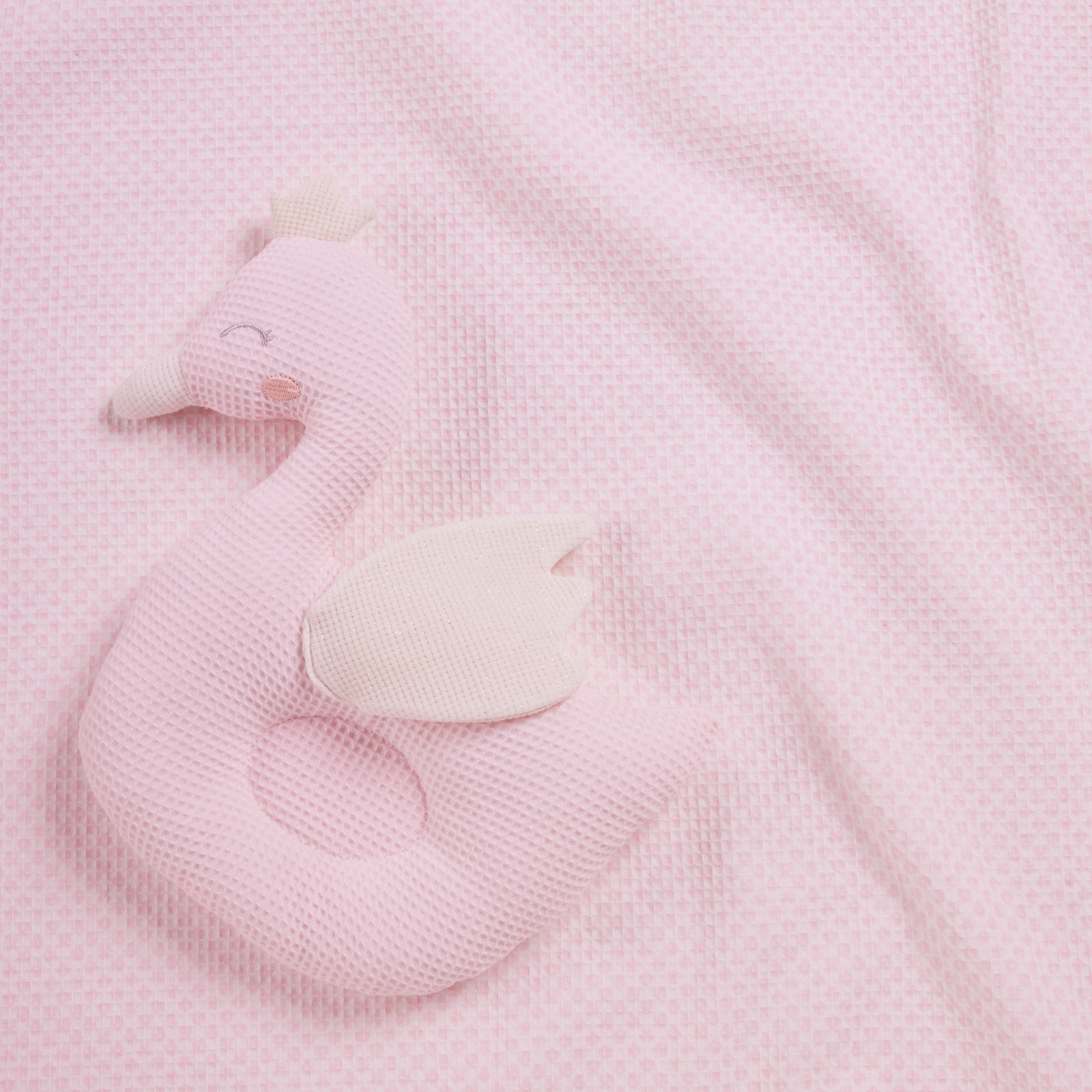 DAS BABY ΚΟΥΒΕΡΤΑ ΠΙΚΕ 75X100 RELAX 4956 PINK, WHITE