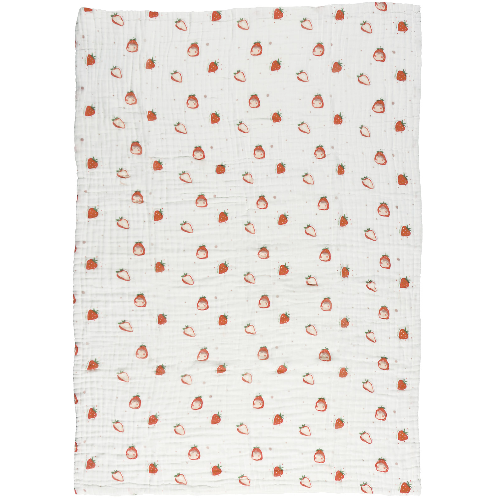 DAS BABY ΚΟΥΒΕΡΤΑ-ΜΟΥΣΕΛΙΝΑ 105X150 RELAX 6621 ΚΟΚΚΙΝΟ, ΛΕΥΚΟ