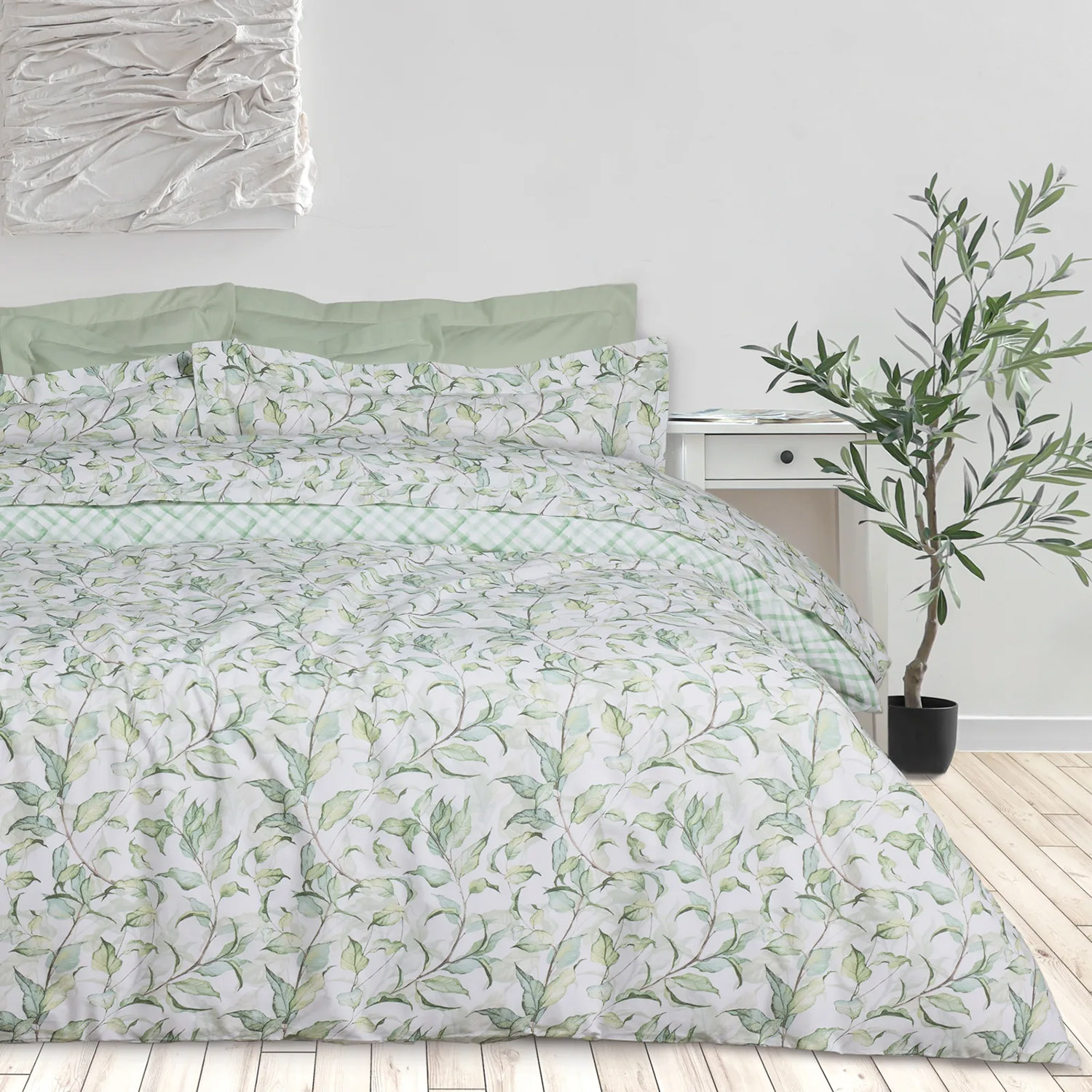 DAS HOME ΣΕΤ ΣΕΝΤΟΝΙΑ KING DAILY 3173 GREEN, WHITE