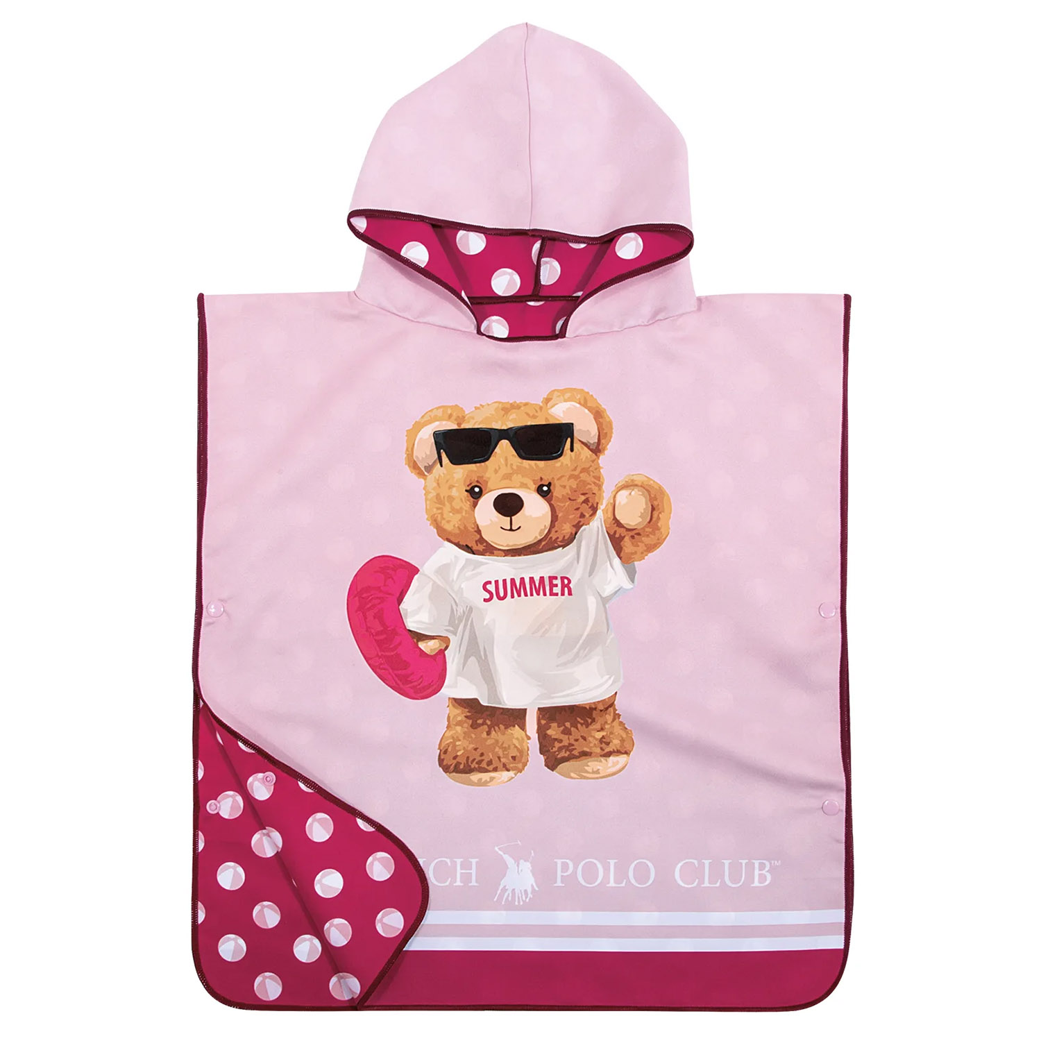 GREENWICH POLO CLUB JUNIOR ΠΟΝΤΣΟ ΘΑΛΑΣΣΗΣ 50Χ115 4039 PINK