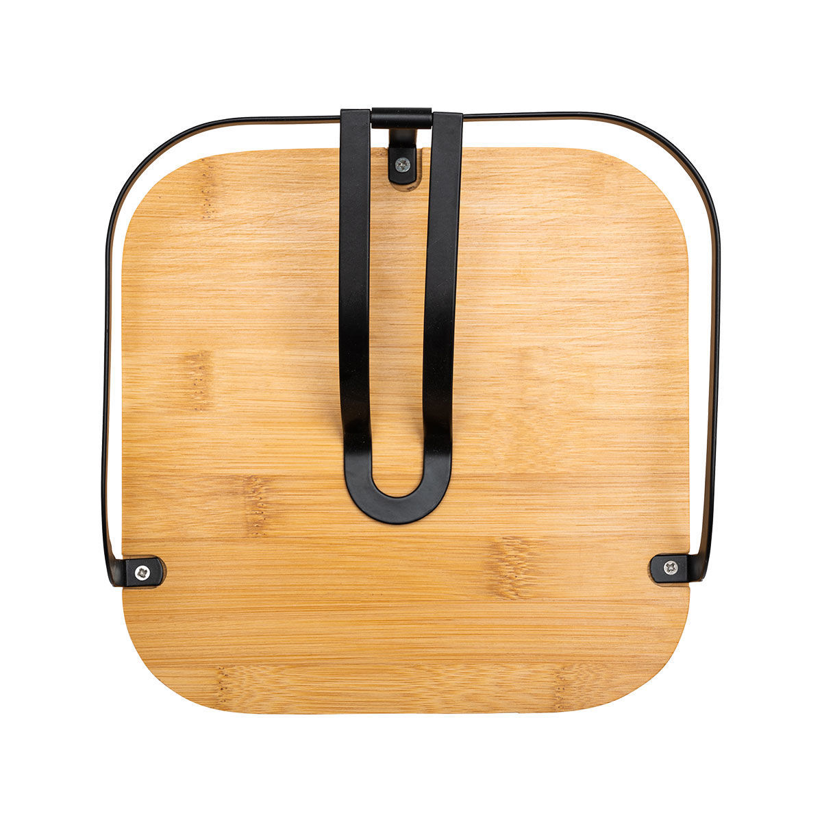 ESTIA ΧΑΡΤΟΠΕΤΣΕΤΟΘΗΚΗ BAMBOO ESSENTIALS ΤΕΤΡΑΓΩΝΗ ΜΕΤΑΛΛΙΚΗ 20x20x7cm