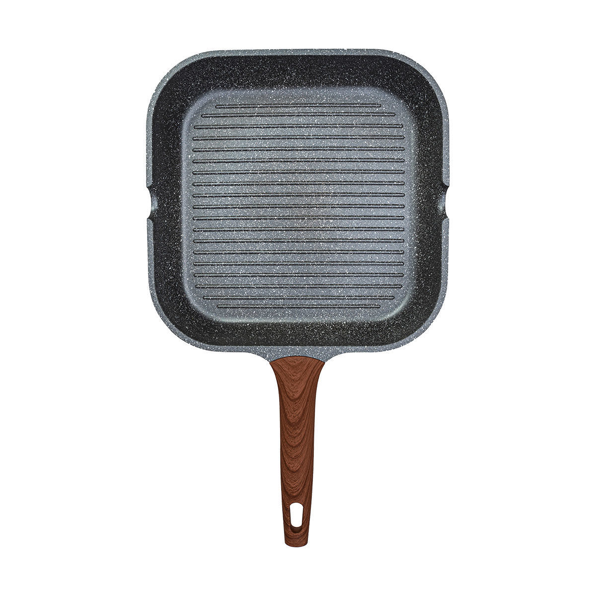 ESTIA ΓΚΡΙΛΙΕΡΑ STONE ΑΝΤΙΚΟΛΛΗΤΙΚΗ ΧΥΤΟΥ ΑΛΟΥΜΙΝΙΟΥ 28cm