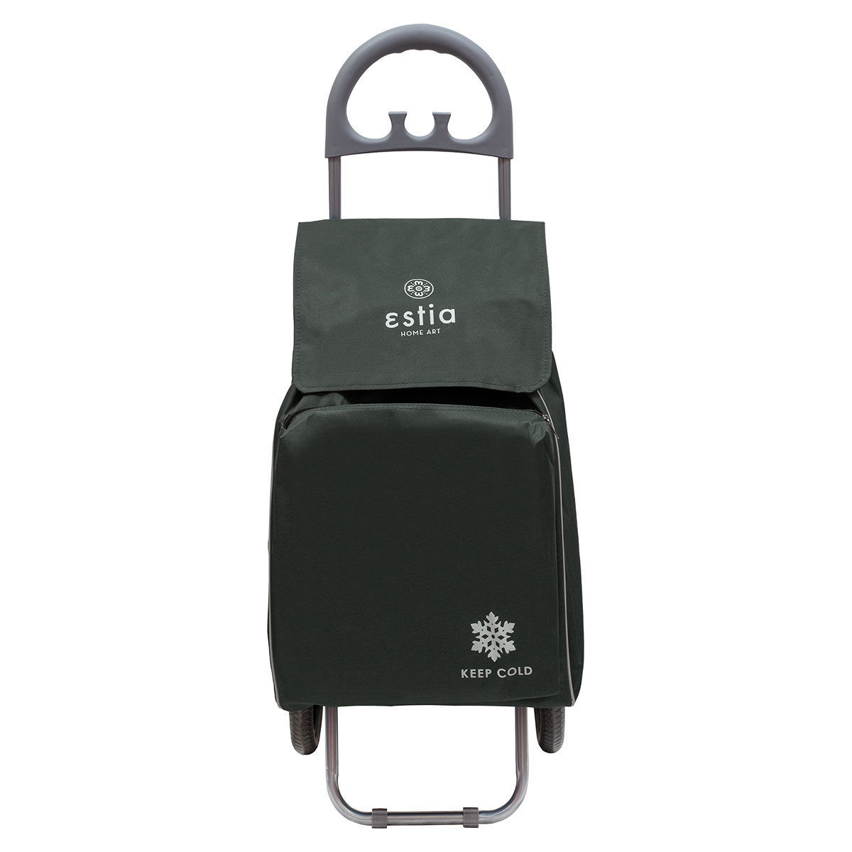 ESTIA ΚΑΡΟΤΣΙ ΛΑΙΚΗΣ ECOMAX ΥΦΑΣΜΑΤΙΝΟ 40lt ΓΚΡΙ