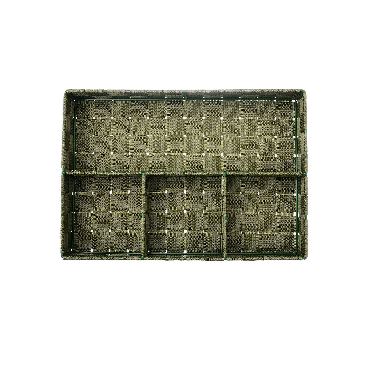 ESTIA ΚΑΛΑΘΙ ΟΡΓΑΝΩΣΗΣ 4 ΘΕΣΕΩΝ 33x23x6cm OLIVE GREEN