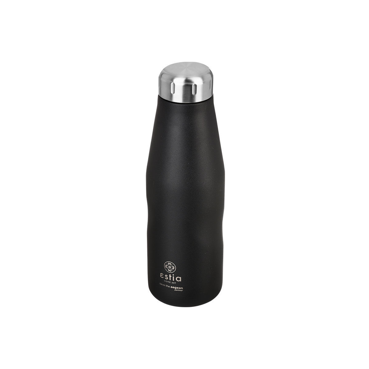 ESTIA ΘΕΡΜΟΣ TRAVEL FLASK SAVE THE AEGEAN 500ml MATTE BLACK