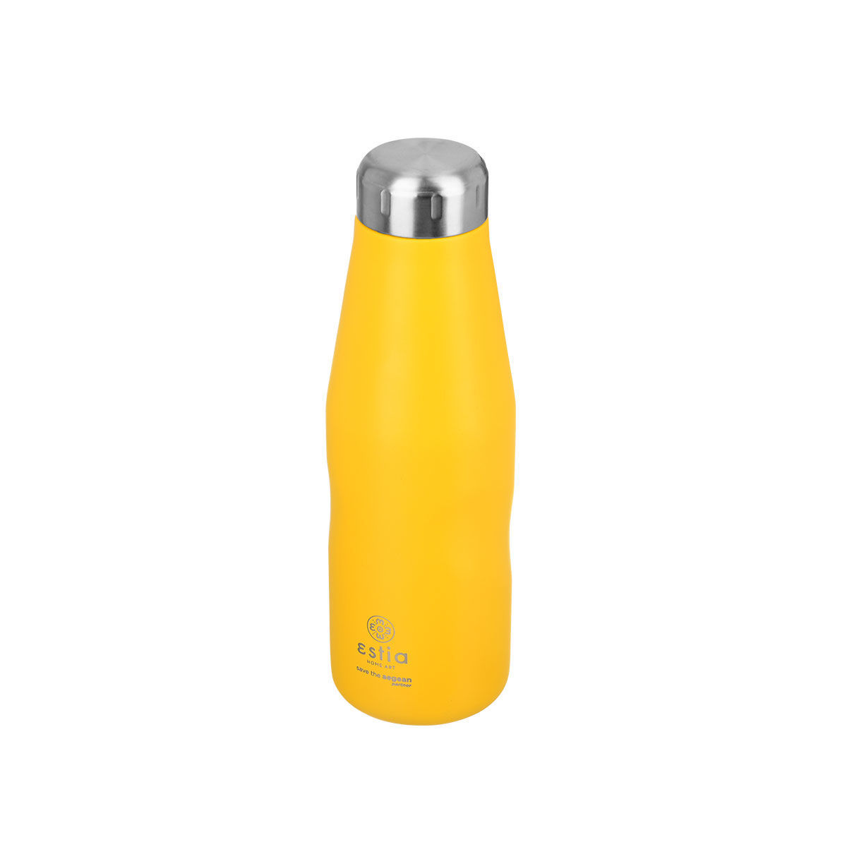 ESTIA ΘΕΡΜΟΣ TRAVEL FLASK SAVE THE AEGEAN 500ml BURNT YELLOW