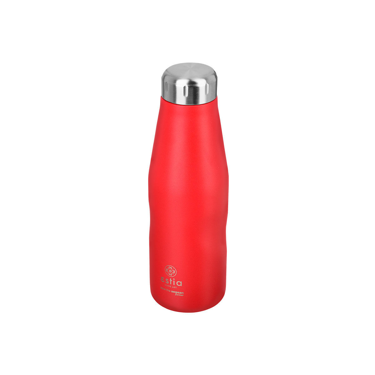 ESTIA ΘΕΡΜΟΣ TRAVEL FLASK SAVE THE AEGEAN 500ml MATTE RED