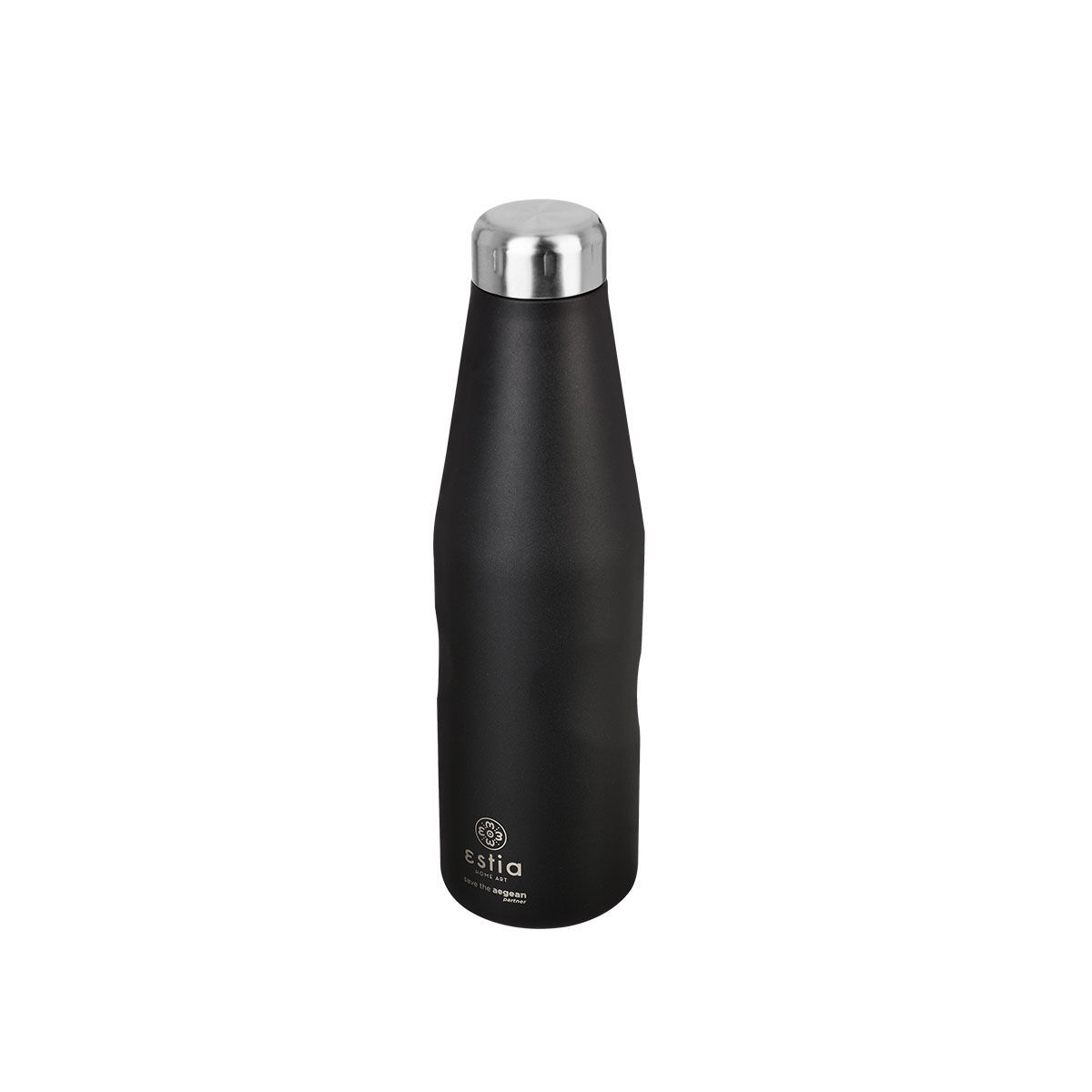 ESTIA ΘΕΡΜΟΣ TRAVEL FLASK SAVE THE AEGEAN 750ml MATTE BLACK
