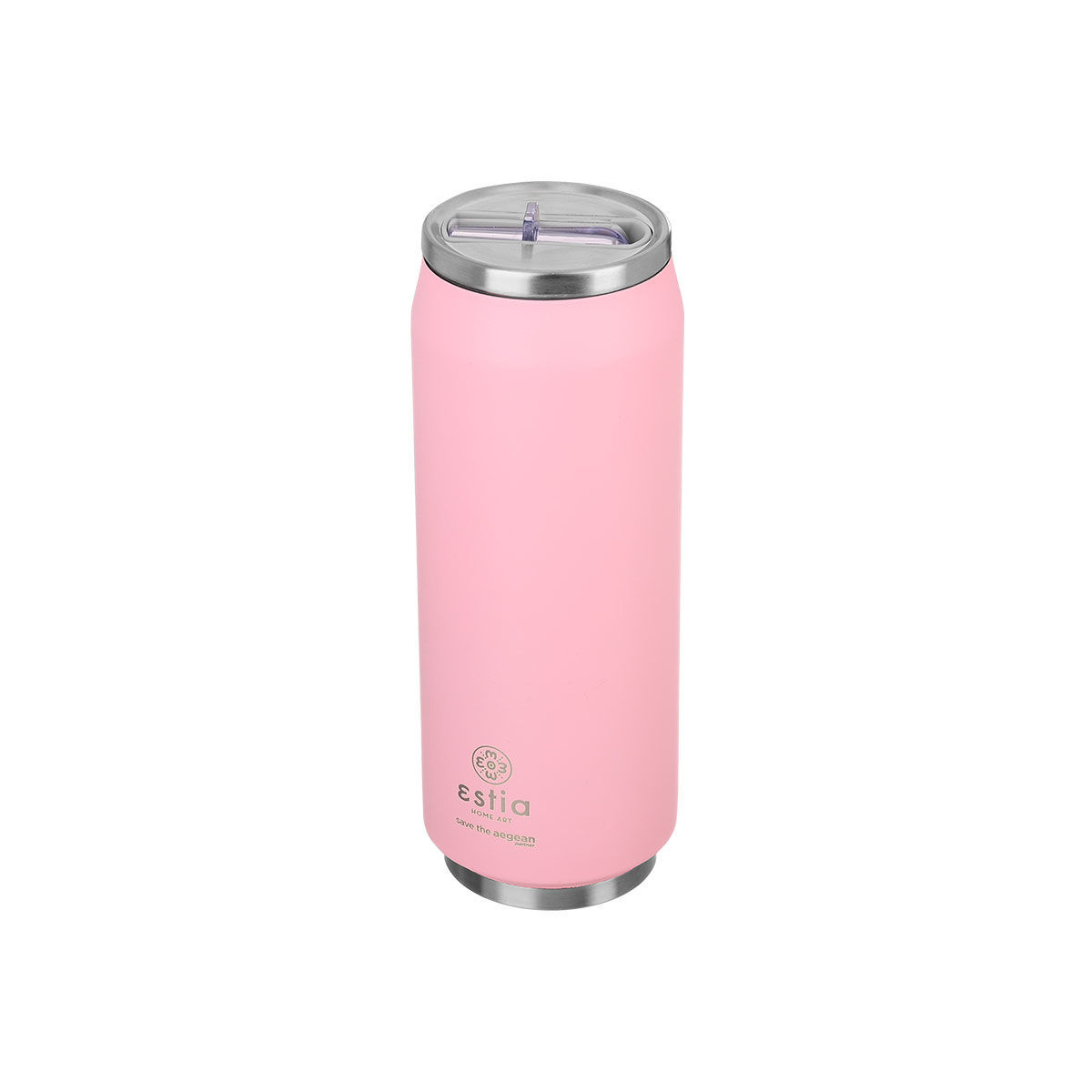 ESTIA ΘΕΡΜΟΣ TRAVEL CUP SAVE THE AEGEAN 500ml BABY PINK