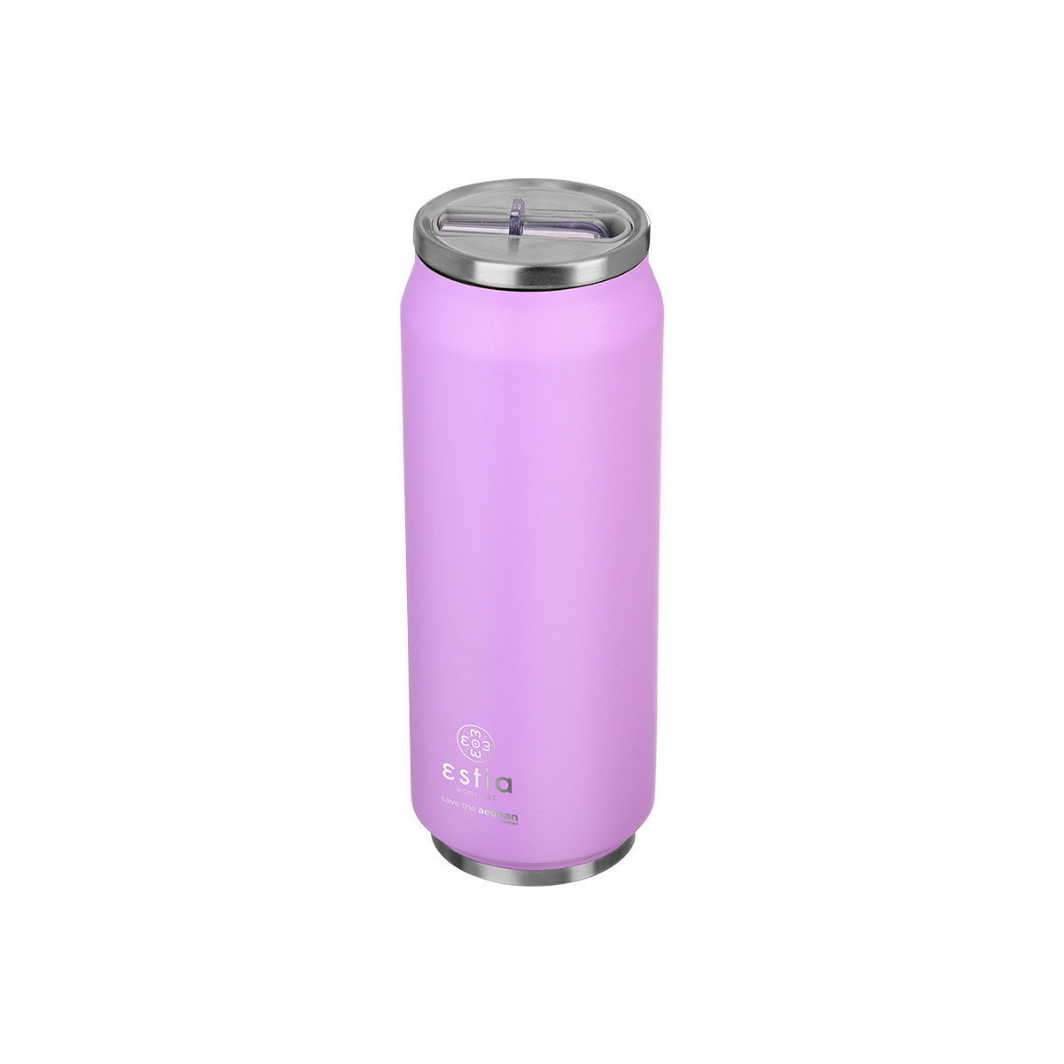 ESTIA ΘΕΡΜΟΣ TRAVEL CUP SAVE THE AEGEAN 500ml MATTE PURPLE
