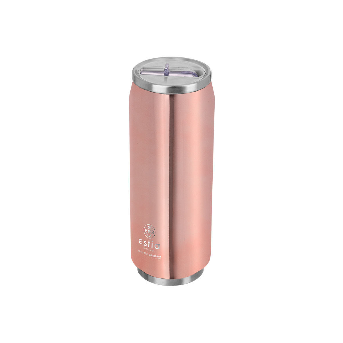 ESTIA ΘΕΡΜΟΣ TRAVEL CUP SAVE THE AEGEAN 500ml ROSE GOLD