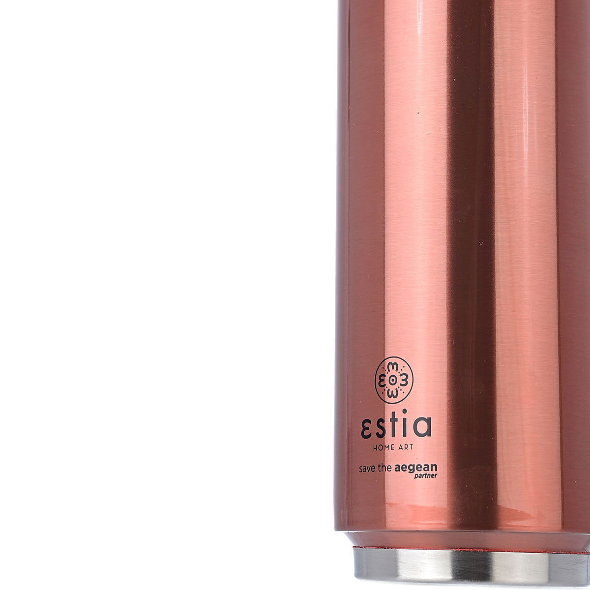 ESTIA ΘΕΡΜΟΣ TRAVEL CUP SAVE THE AEGEAN 500ml ROSE GOLD