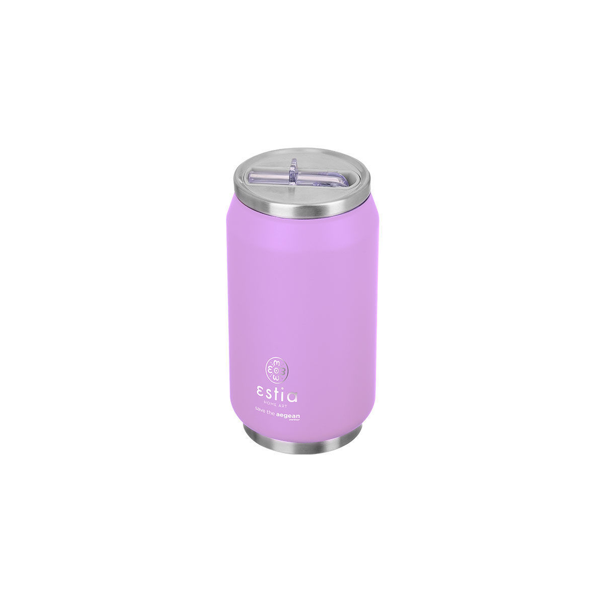 ESTIA ΘΕΡΜΟΣ TRAVEL CUP SAVE THE AEGEAN 300ml LAVENDER PURPLE